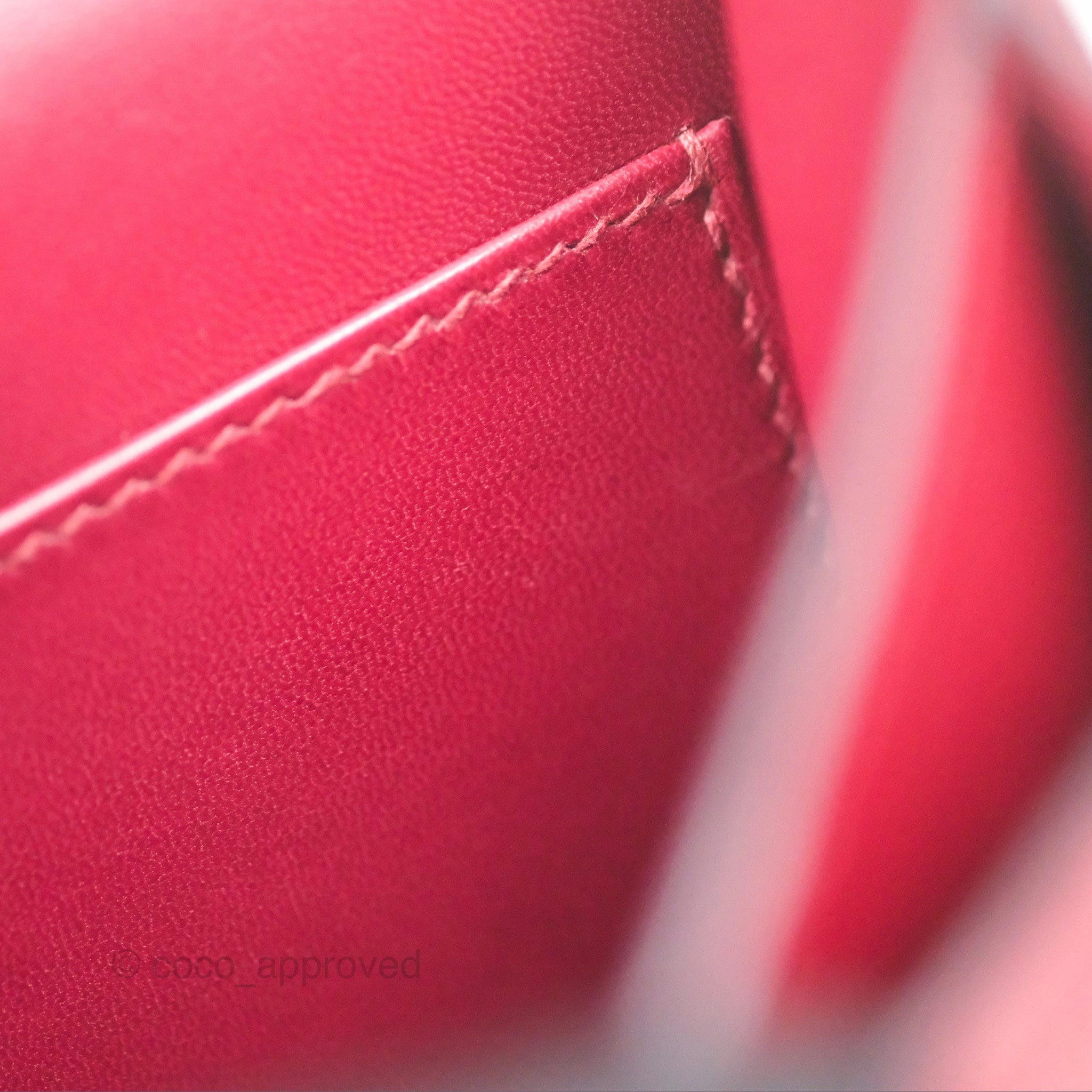 Herms Constance Mini 18cm Rouge Grenat K1 Epsom Gold Hardware