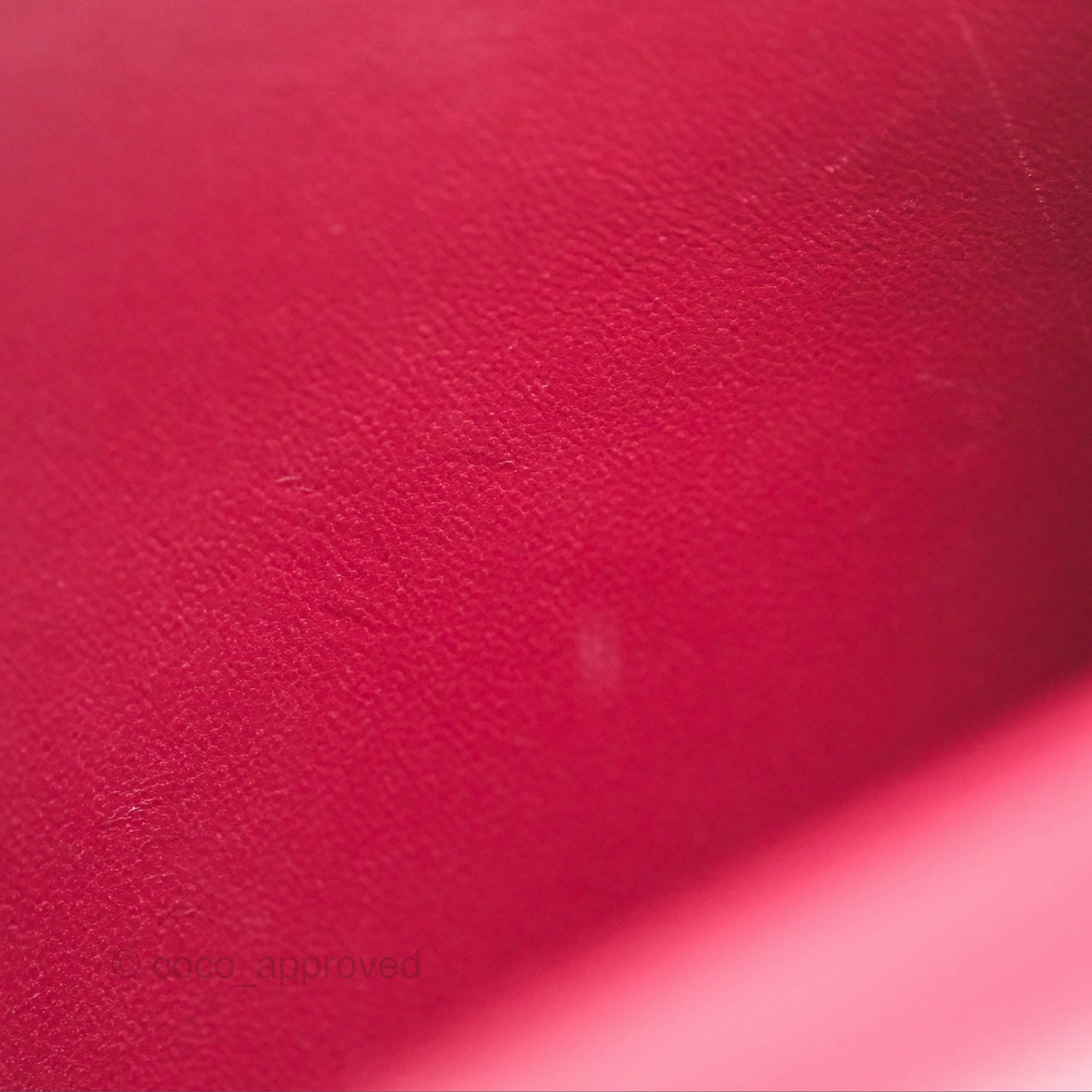 Herms Constance Mini 18cm Rouge Grenat K1 Epsom Gold Hardware