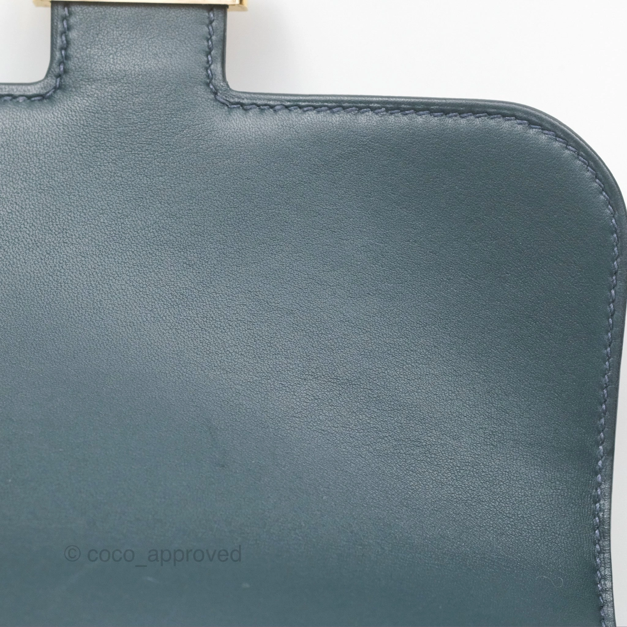 Herms Constance Mini 18cm Veau Rousseau Veau Monsieur Gold Hardware