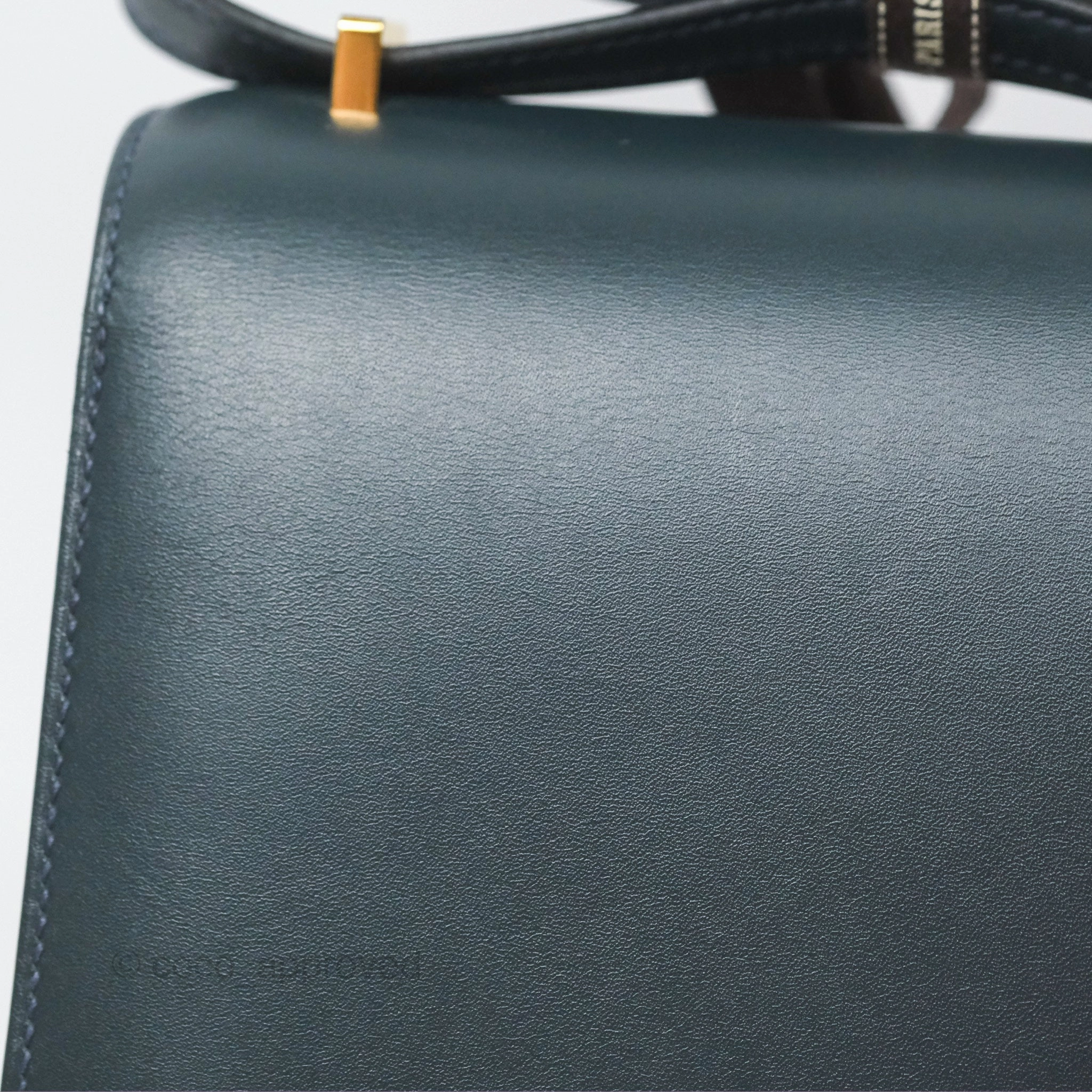 Herms Constance Mini 18cm Veau Rousseau Veau Monsieur Gold Hardware