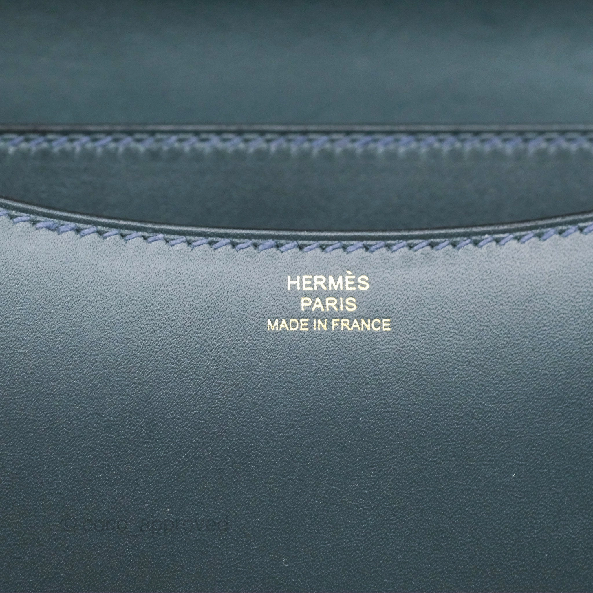 Herms Constance Mini 18cm Veau Rousseau Veau Monsieur Gold Hardware
