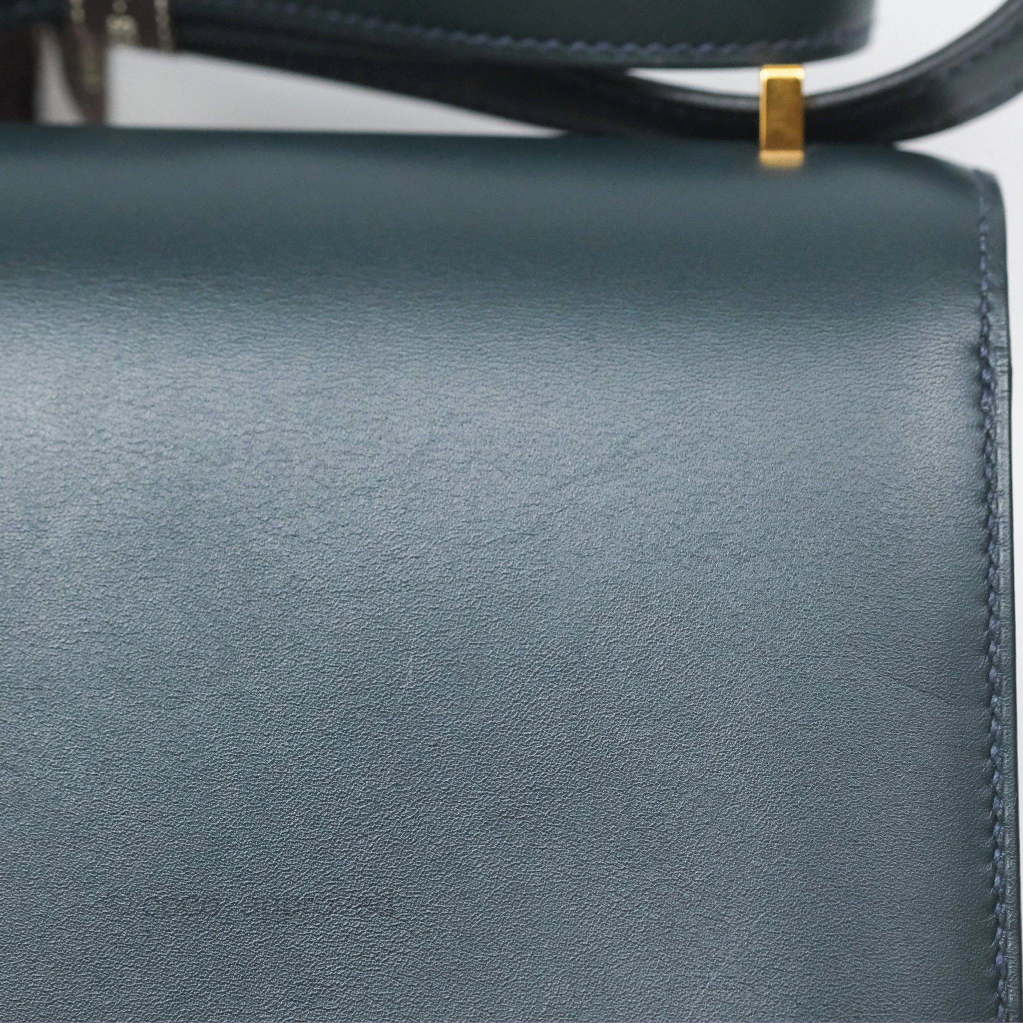 Herms Constance Mini 18cm Veau Rousseau Veau Monsieur Gold Hardware