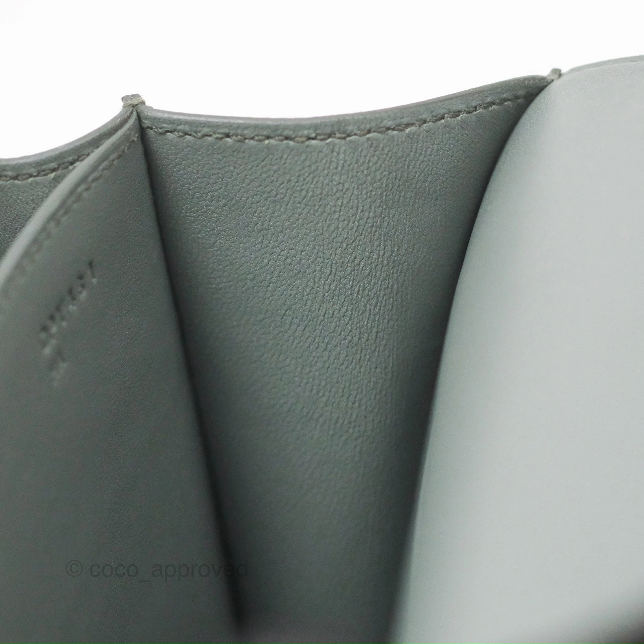 Herms Constance Mini 18cm Vert Amande Epsom Gold Hardware