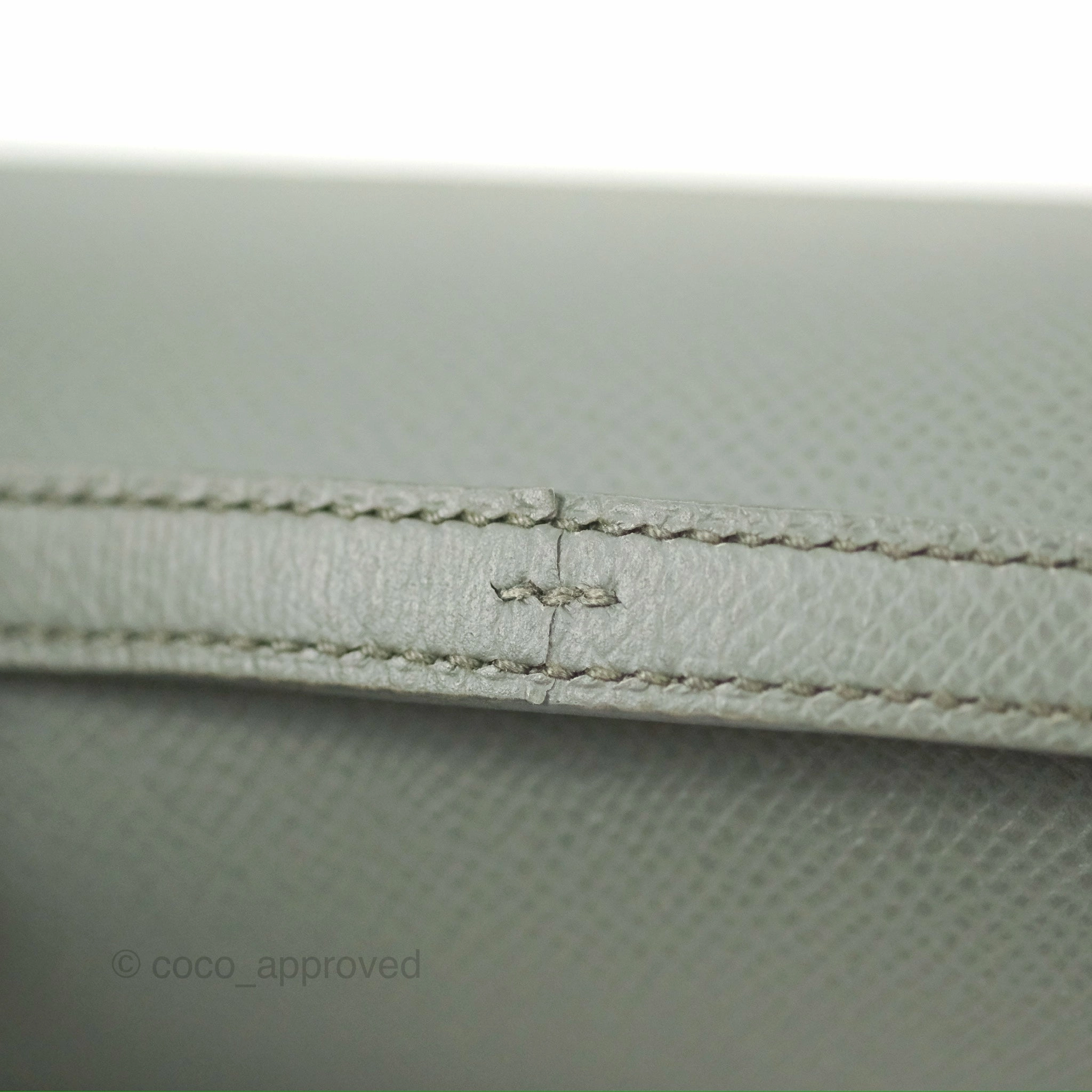 Herms Constance Mini 18cm Vert Amande Epsom Gold Hardware