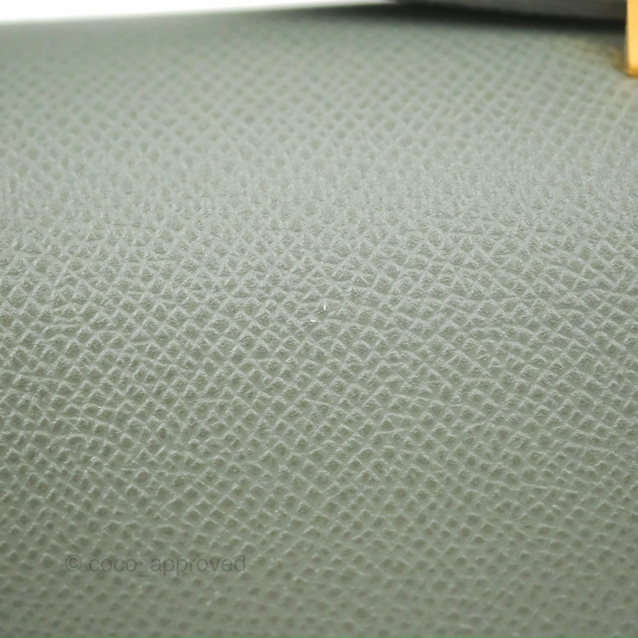 Herms Constance Mini 18cm Vert Amande Epsom Gold Hardware