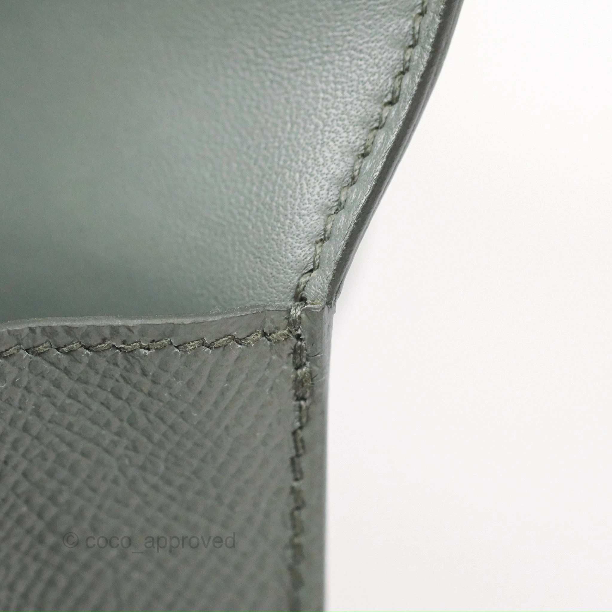 Herms Constance Mini 18cm Vert Amande Epsom Gold Hardware