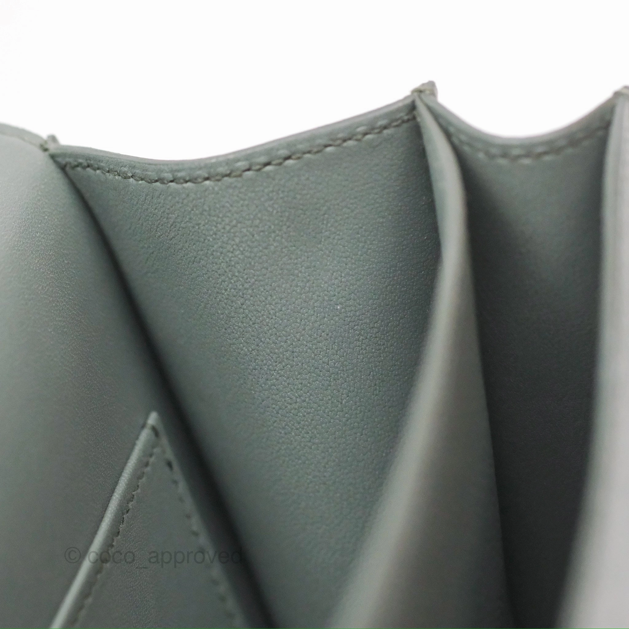 Herms Constance Mini 18cm Vert Amande Epsom Gold Hardware