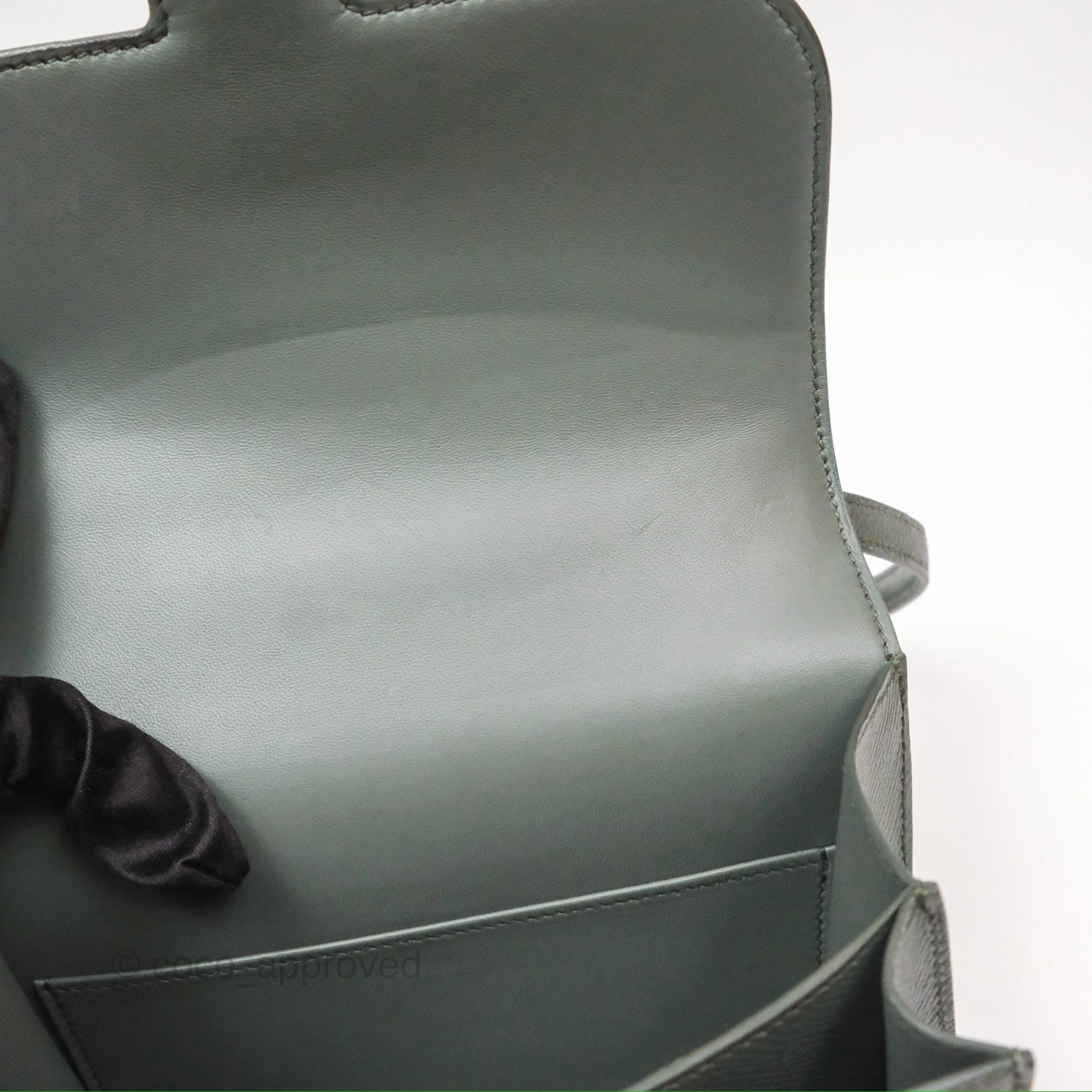 Herms Constance Mini 18cm Vert Amande Epsom Gold Hardware