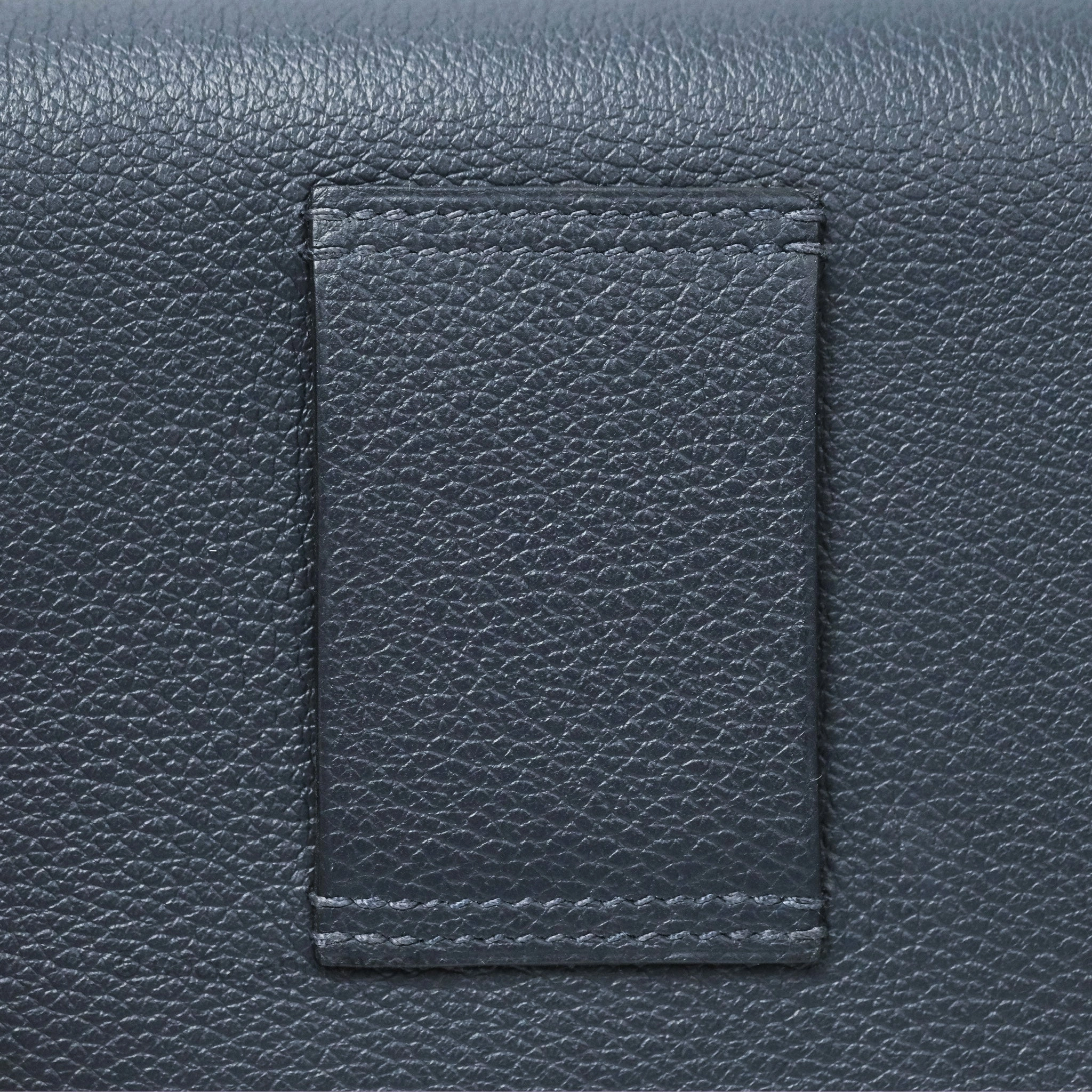 Herms Constance Slim Wallet Bleu Nuit 2Z Evercolor Palladium Hardware