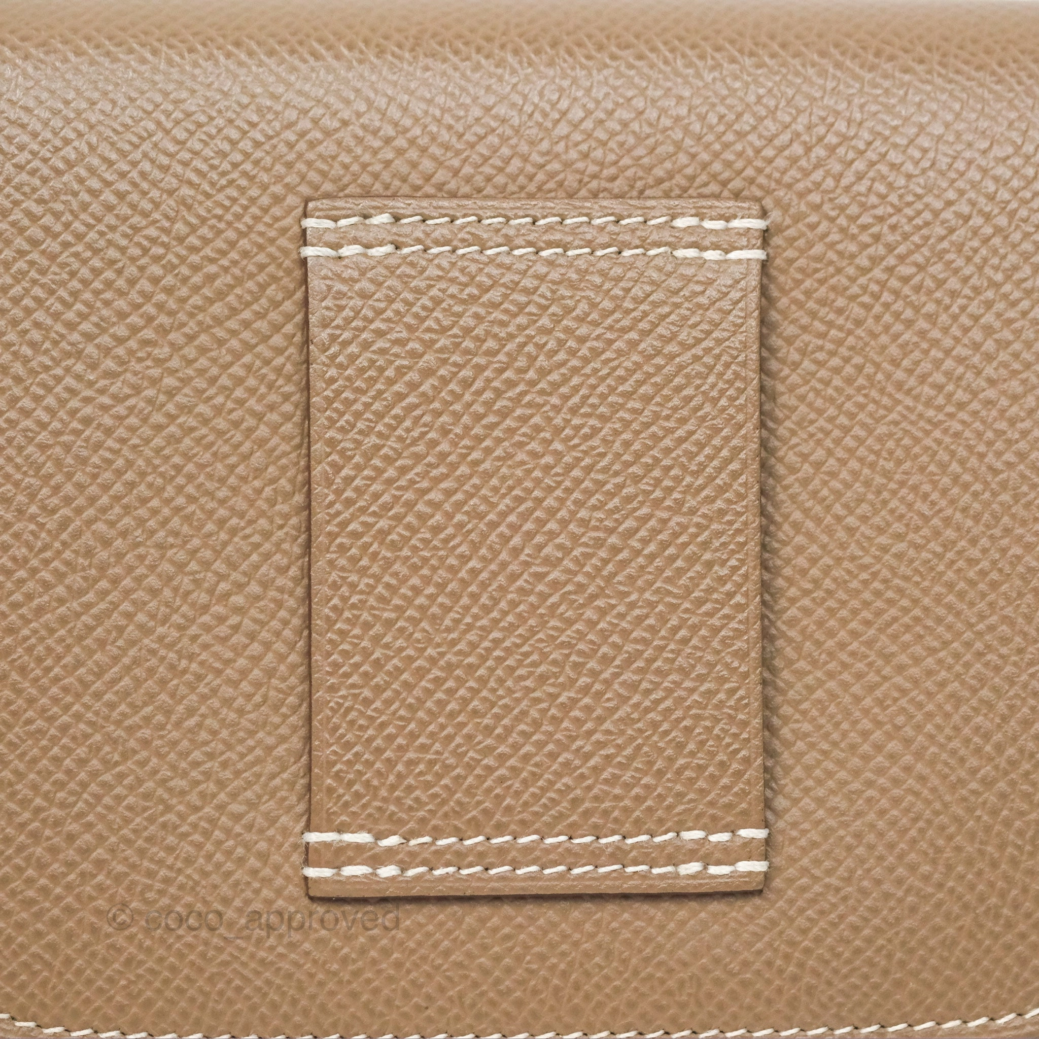 Herms Constance Slim Wallet Etoupe Epsom Gold Hardware
