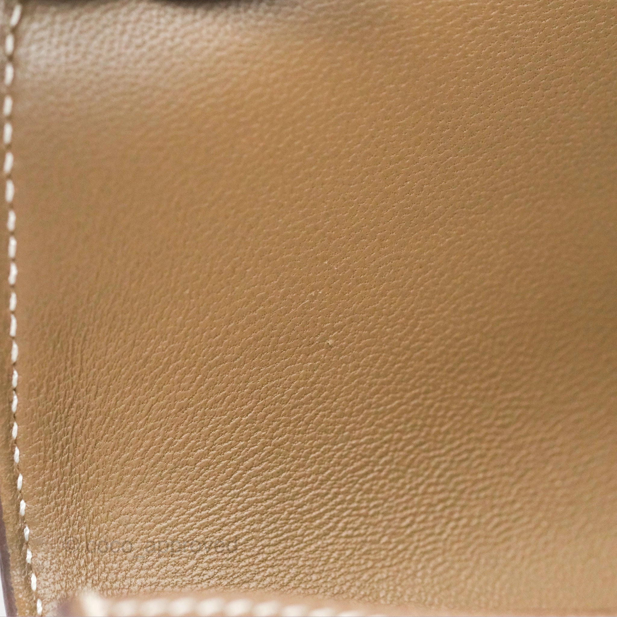 Herms Constance Slim Wallet Etoupe Epsom Gold Hardware