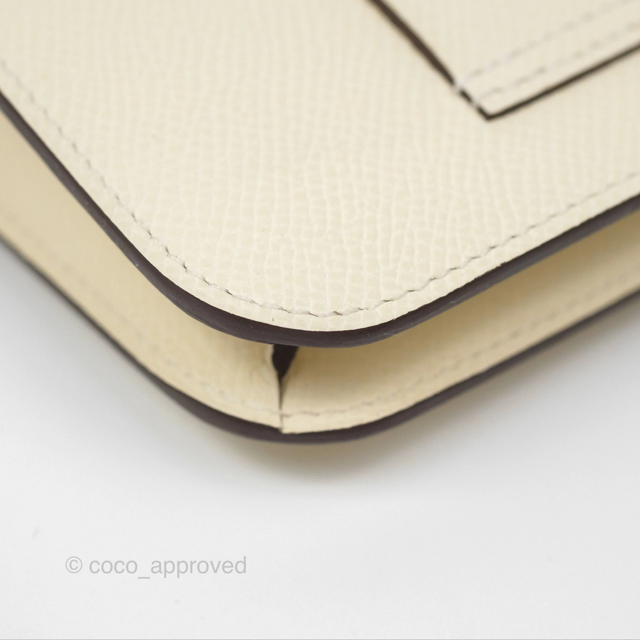 Herms Constance Slim Wallet Nata I2 Epsom Gold Hardware