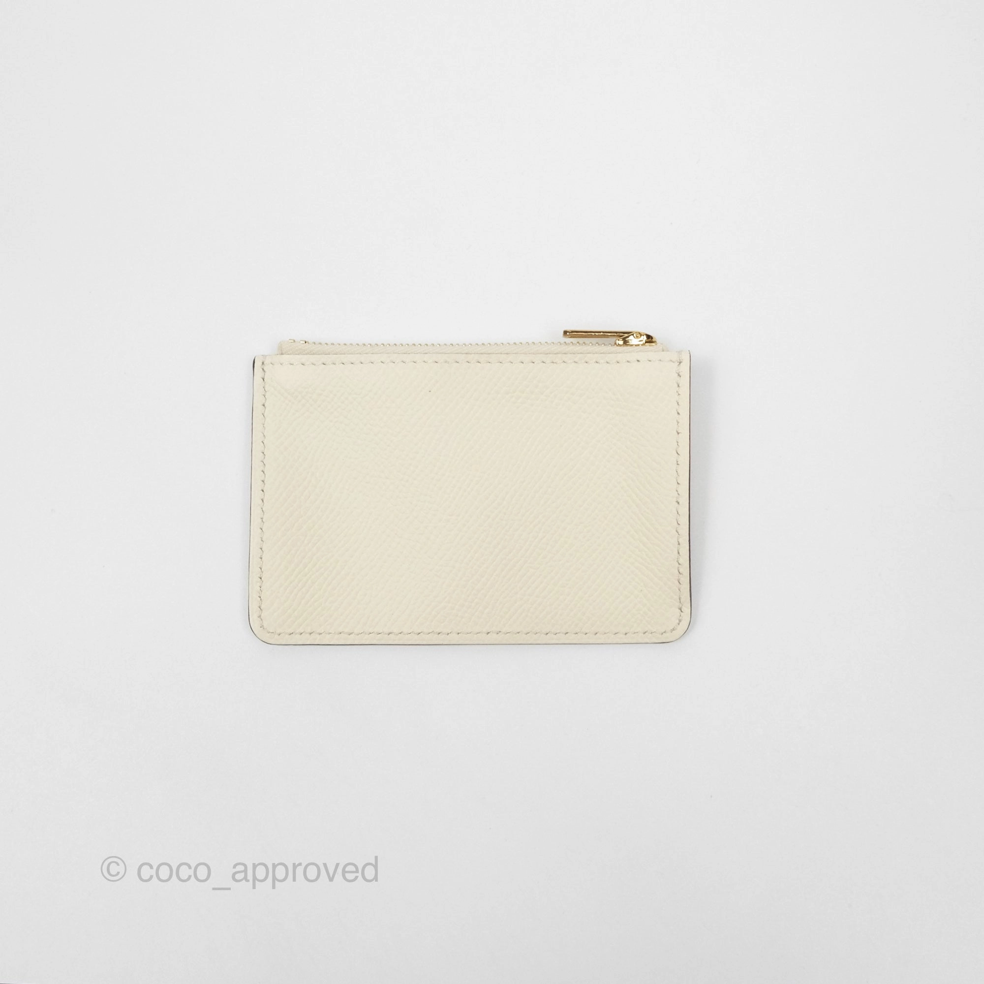 Herms Constance Slim Wallet Nata I2 Epsom Gold Hardware