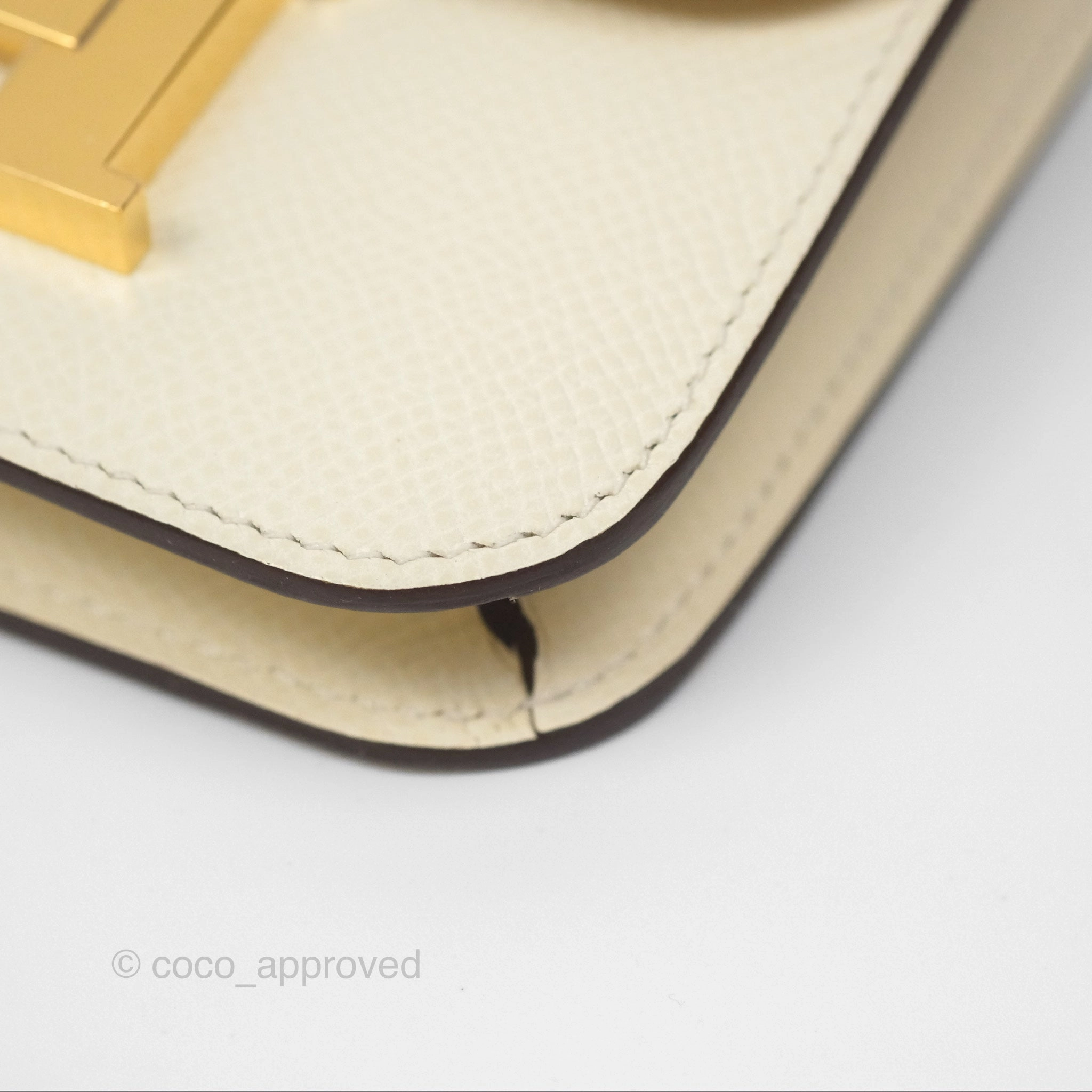Herms Constance Slim Wallet Nata I2 Epsom Gold Hardware