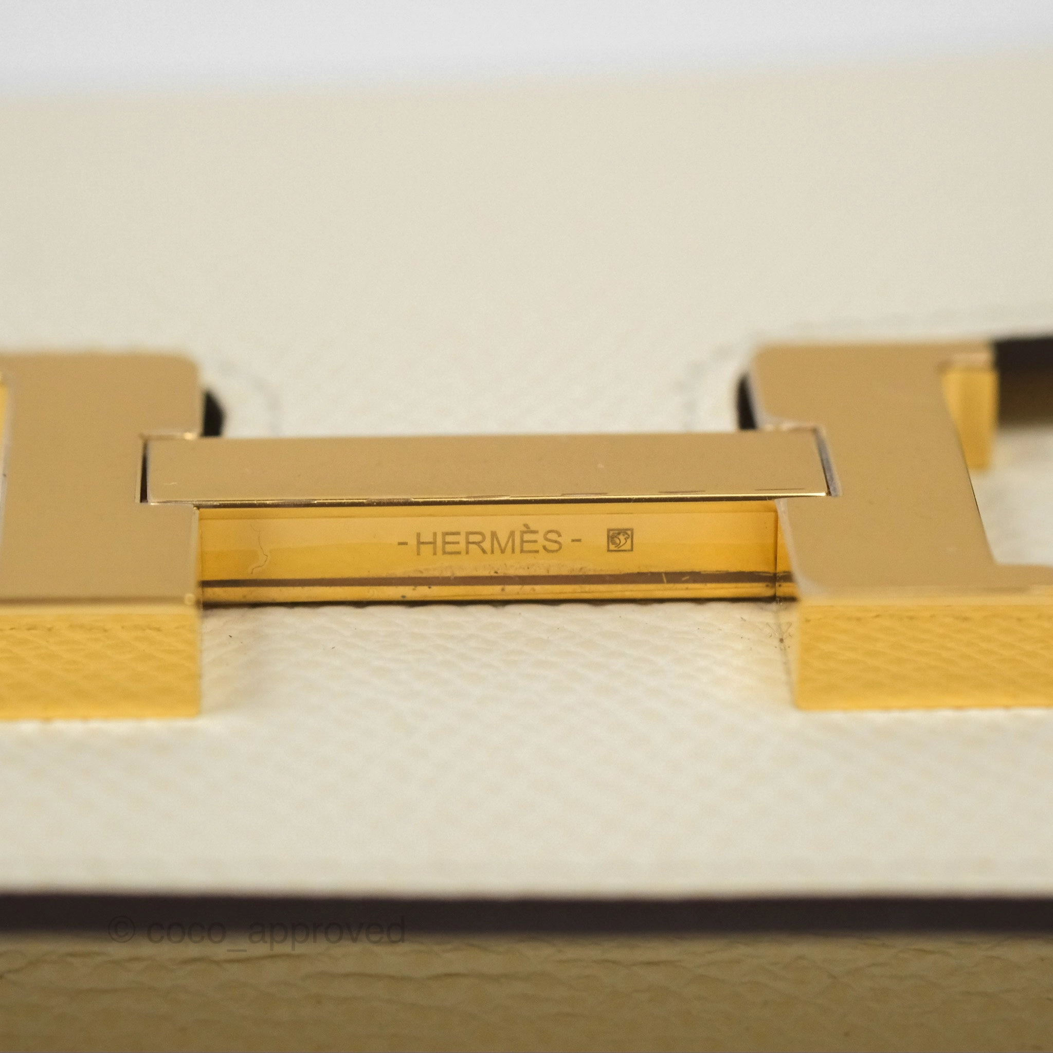 Herms Constance Slim Wallet Nata I2 Epsom Gold Hardware