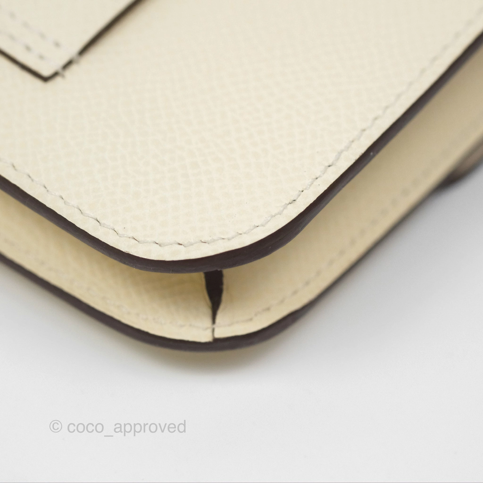 Herms Constance Slim Wallet Nata I2 Epsom Gold Hardware
