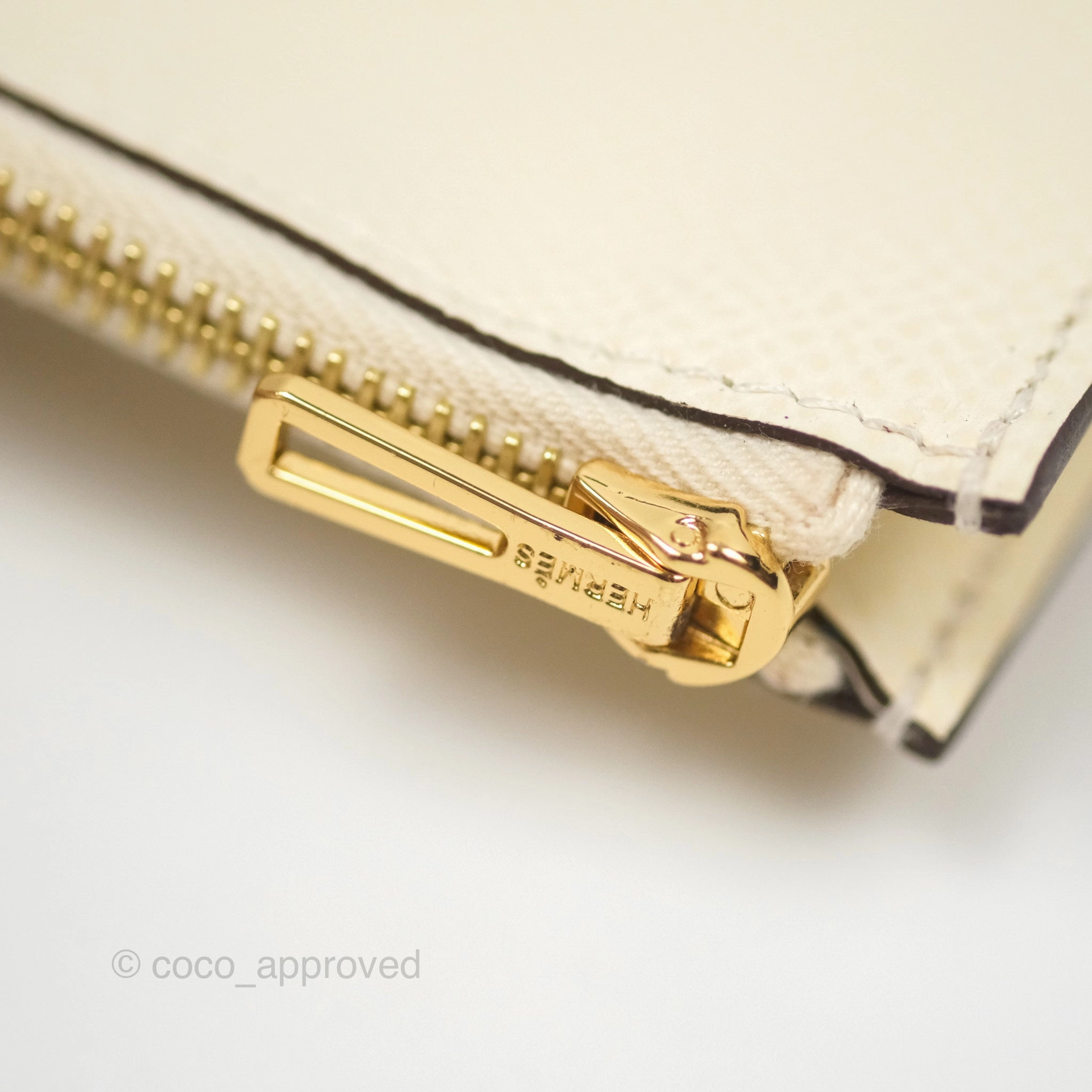Herms Constance Slim Wallet Nata I2 Epsom Gold Hardware