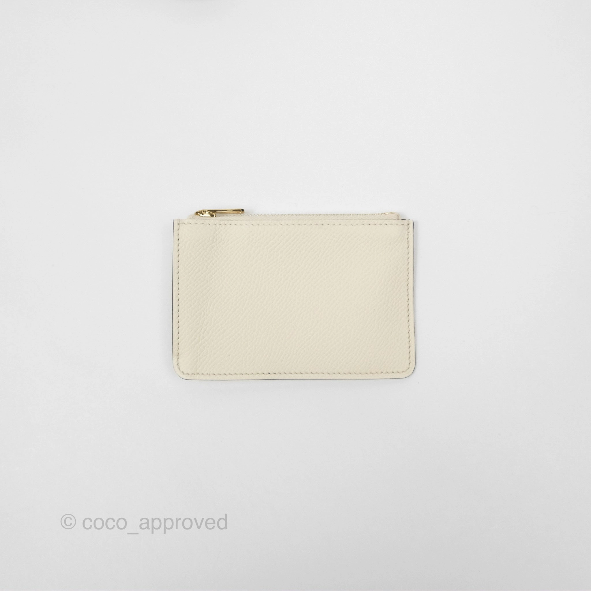 Herms Constance Slim Wallet Nata I2 Epsom Gold Hardware