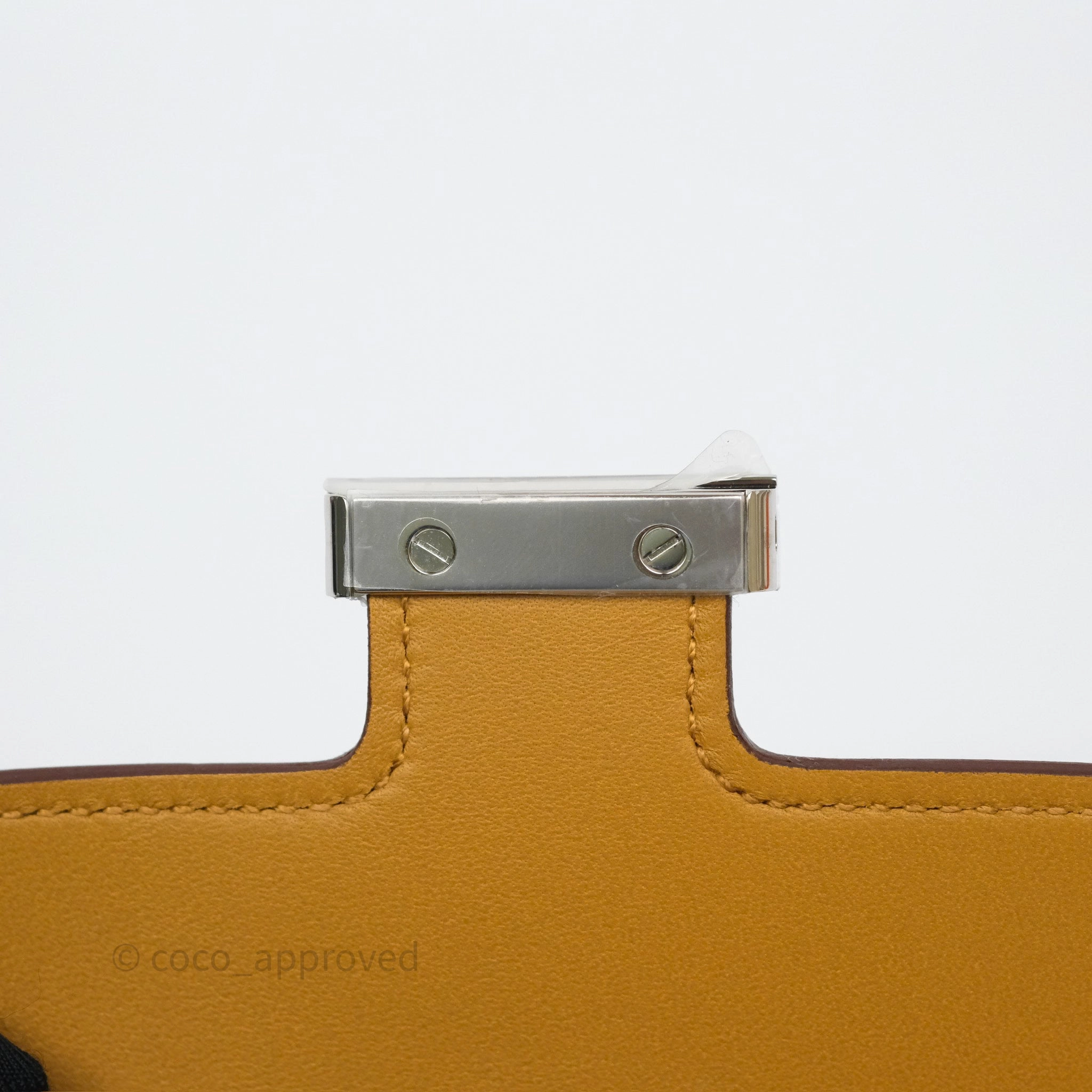 Herms Constance Slim Wallet Sesame 2S Epsom Palladium Hardware
