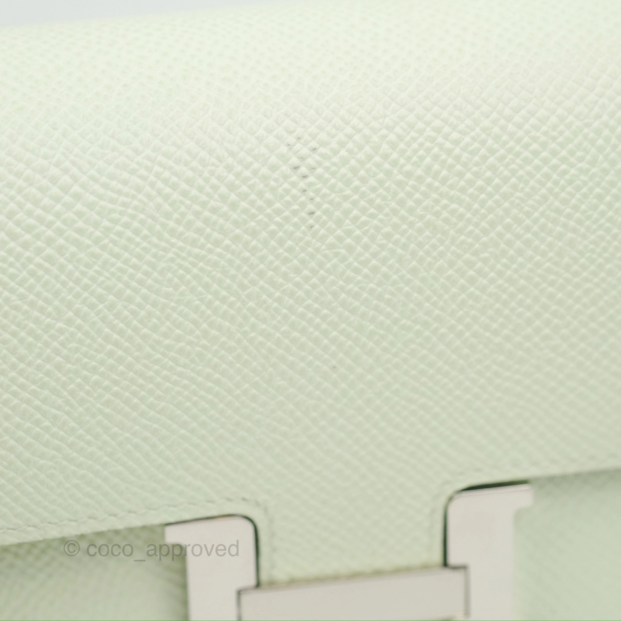 Herms Constance To Go Wallet Vert Fizz Epsom Palladium Hardware