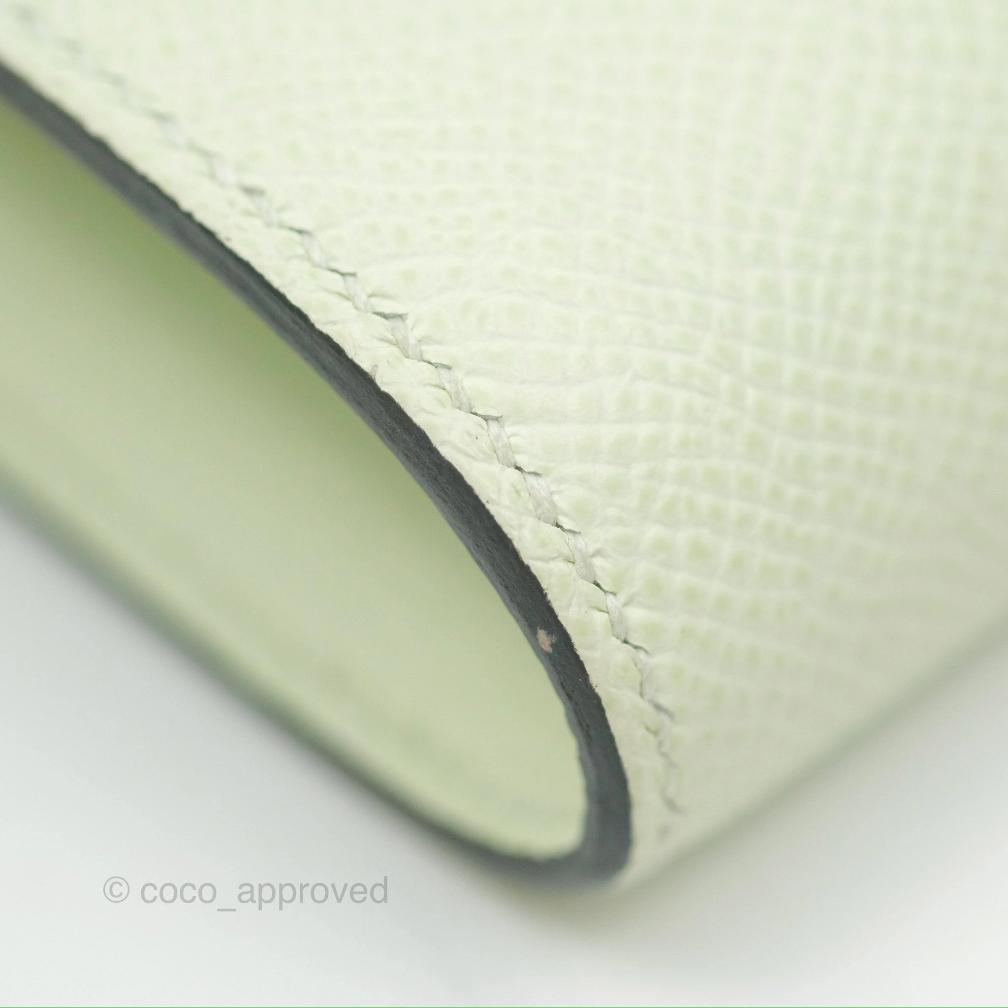 Herms Constance To Go Wallet Vert Fizz Epsom Palladium Hardware