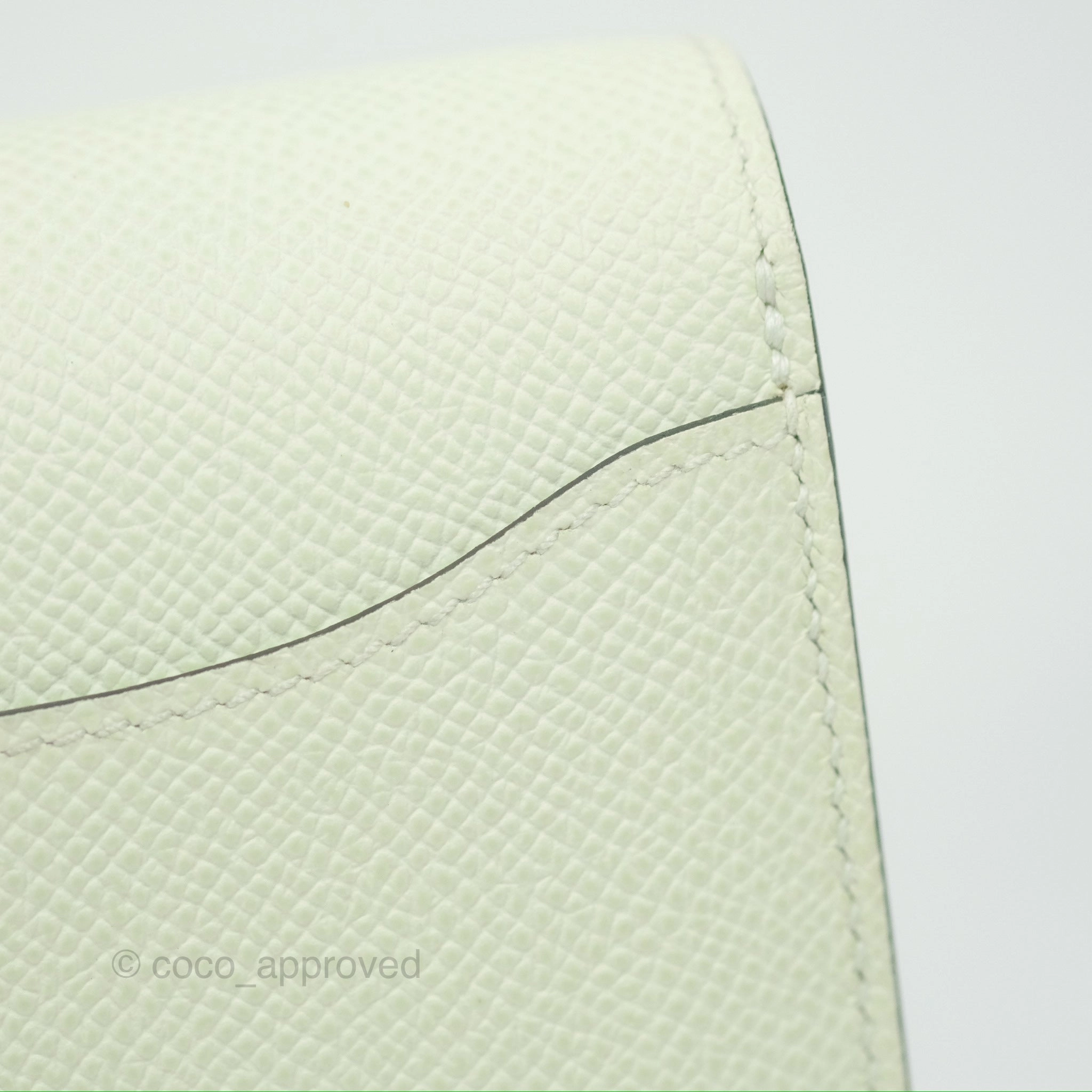 Herms Constance To Go Wallet Vert Fizz Epsom Palladium Hardware