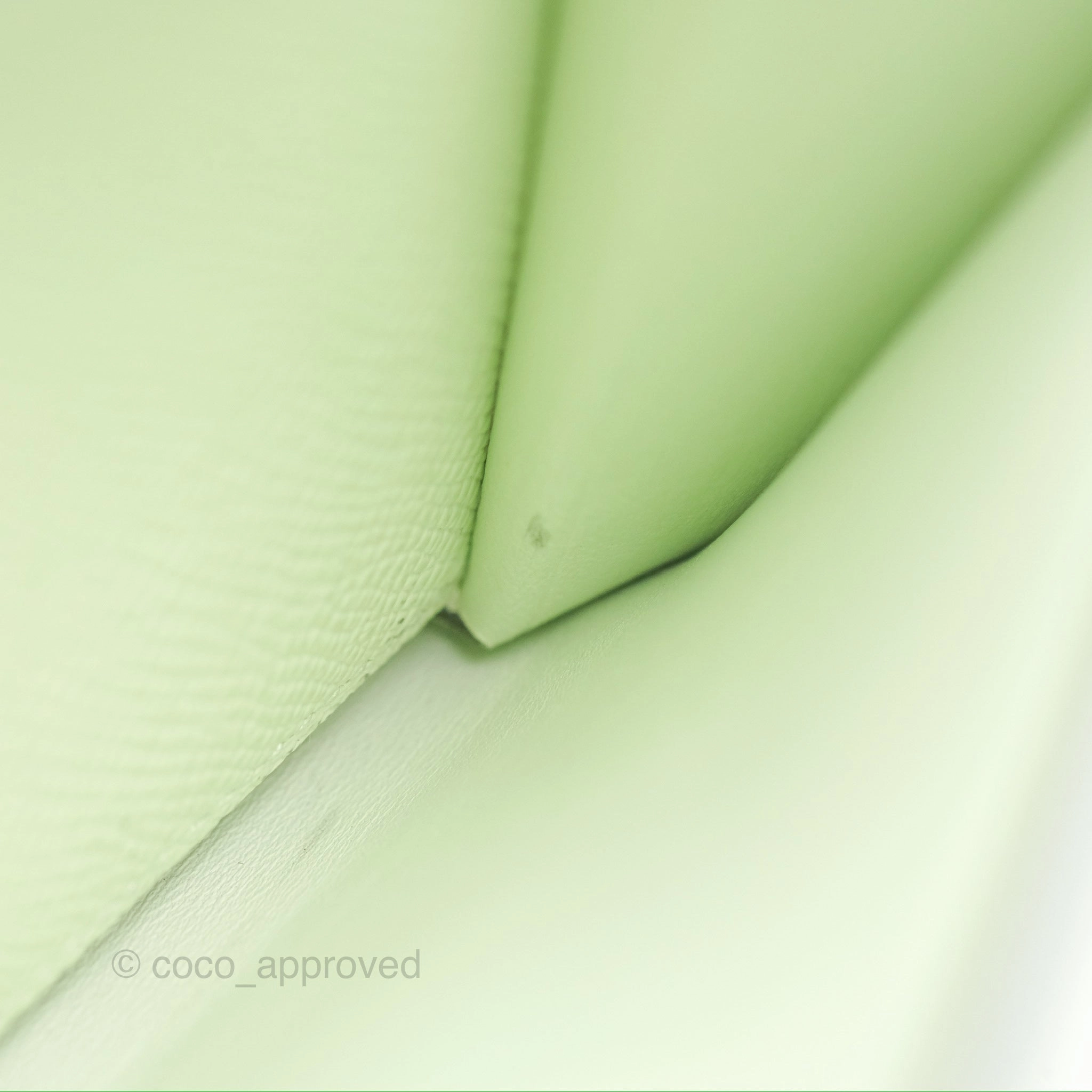 Herms Constance To Go Wallet Vert Fizz Epsom Palladium Hardware