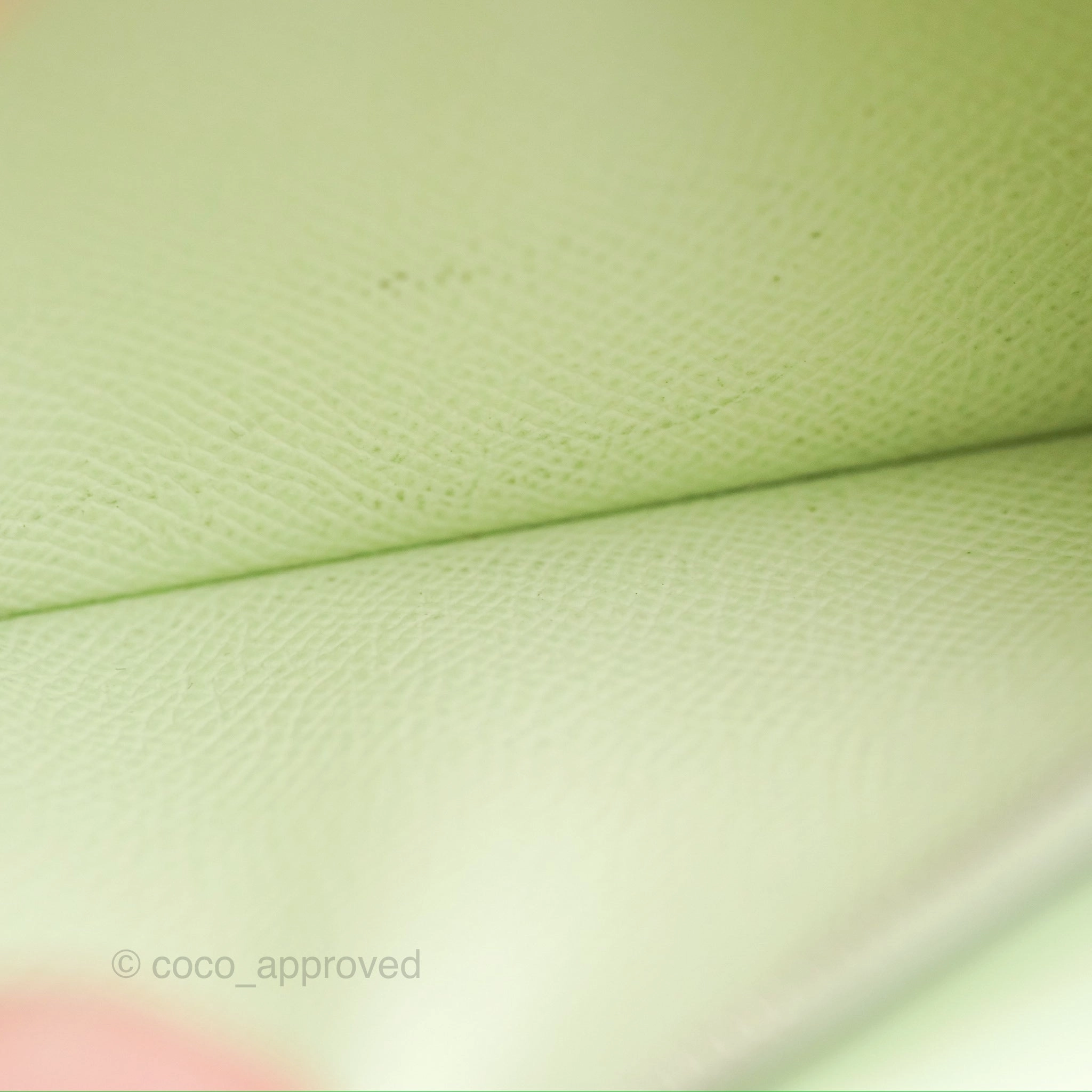 Herms Constance To Go Wallet Vert Fizz Epsom Palladium Hardware