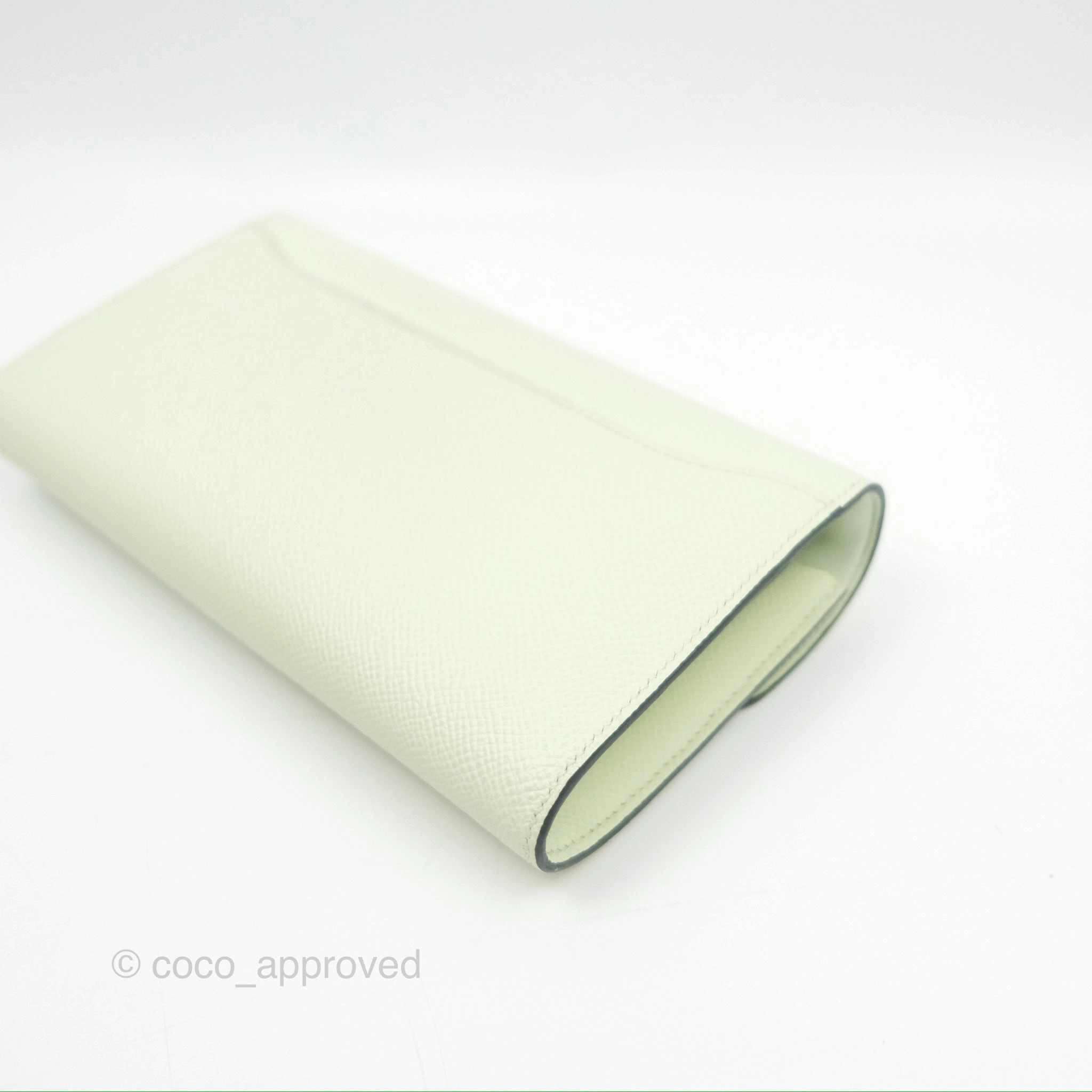 Herms Constance To Go Wallet Vert Fizz Epsom Palladium Hardware
