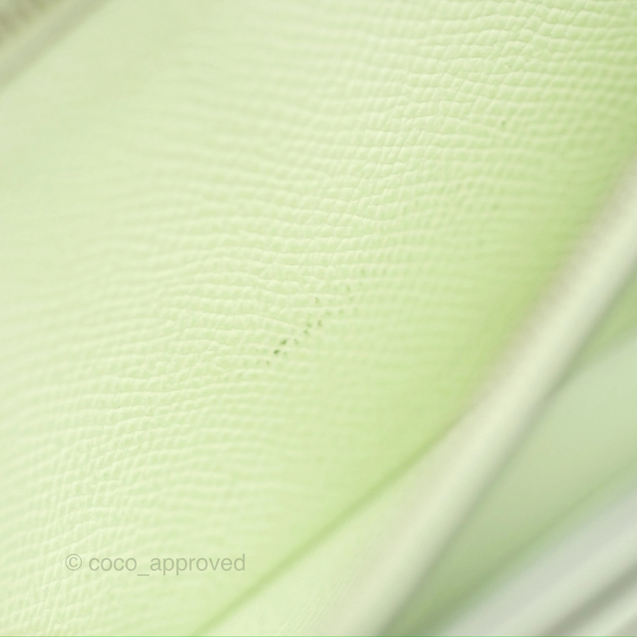 Herms Constance To Go Wallet Vert Fizz Epsom Palladium Hardware
