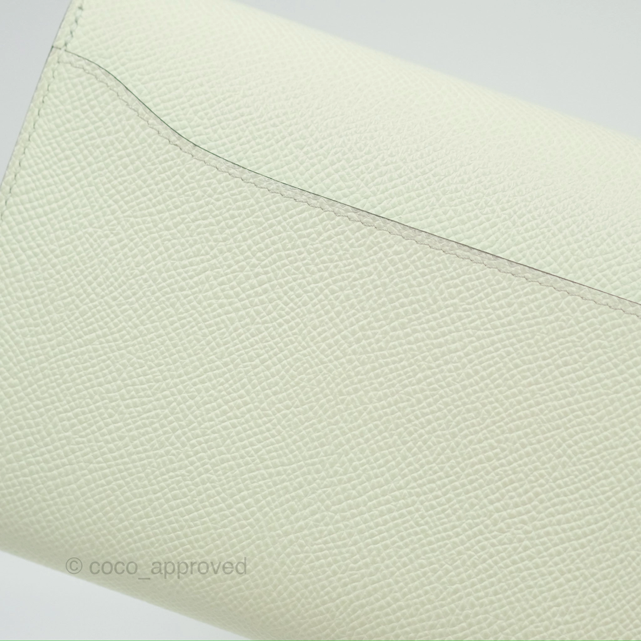Herms Constance To Go Wallet Vert Fizz Epsom Palladium Hardware