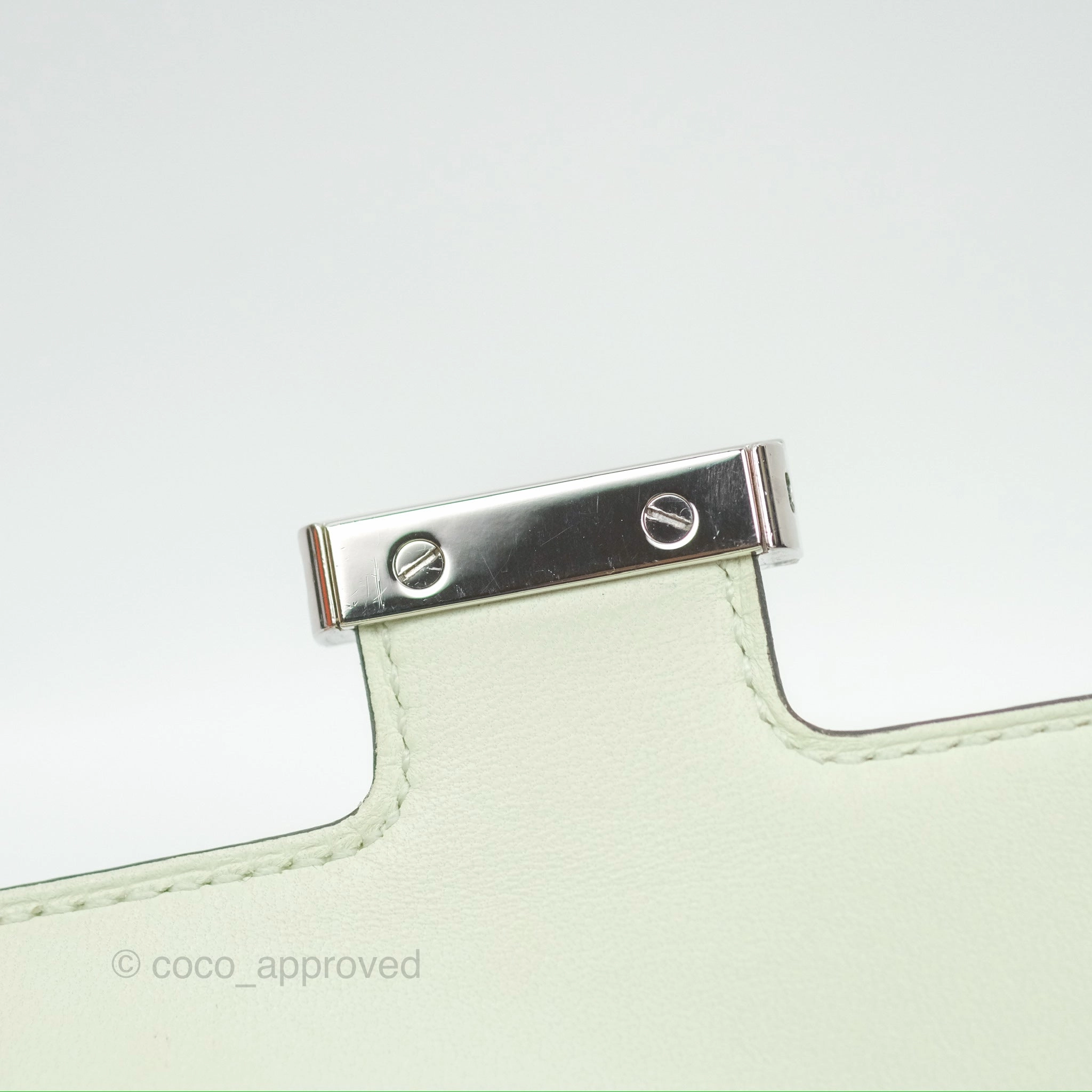 Herms Constance To Go Wallet Vert Fizz Epsom Palladium Hardware