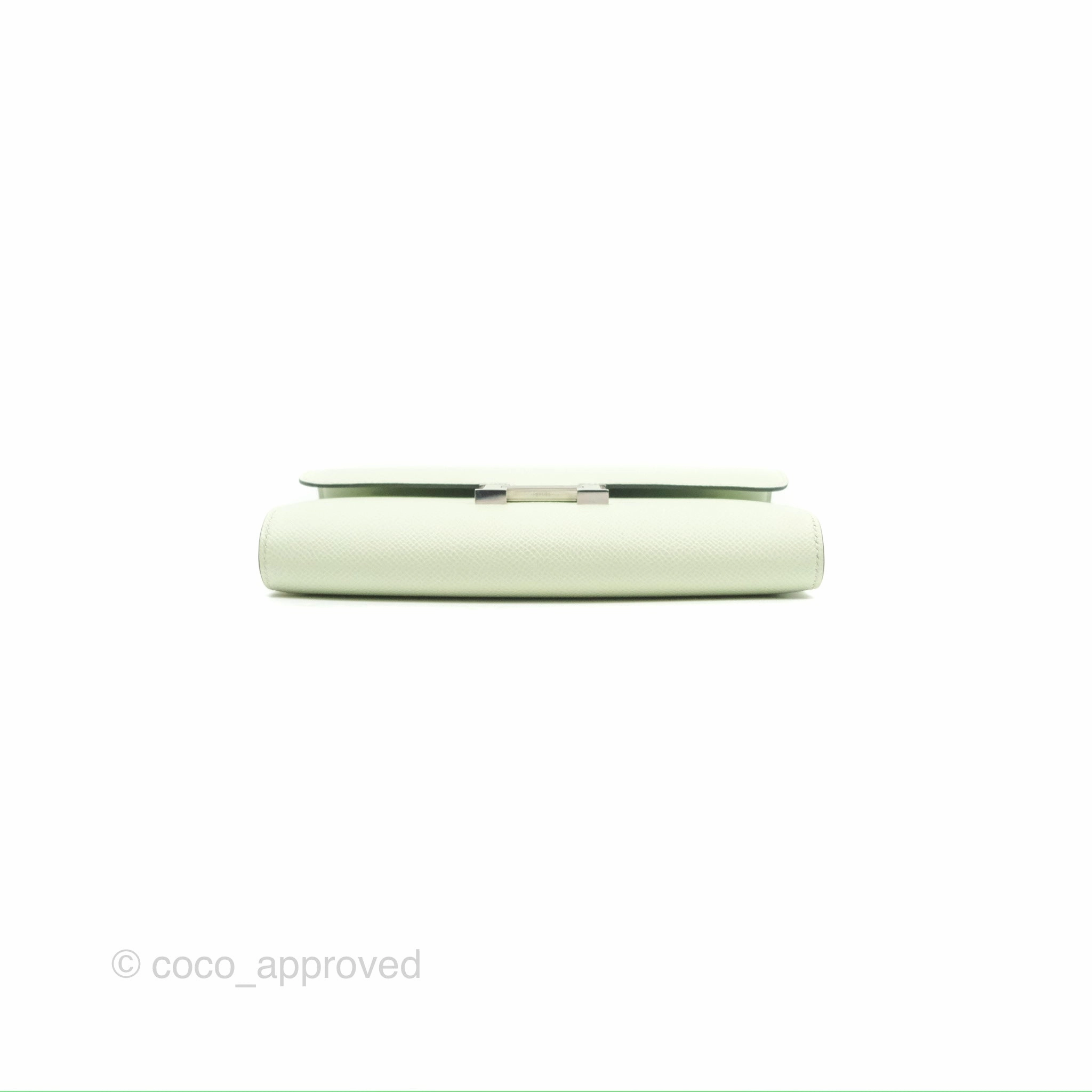 Herms Constance To Go Wallet Vert Fizz Epsom Palladium Hardware