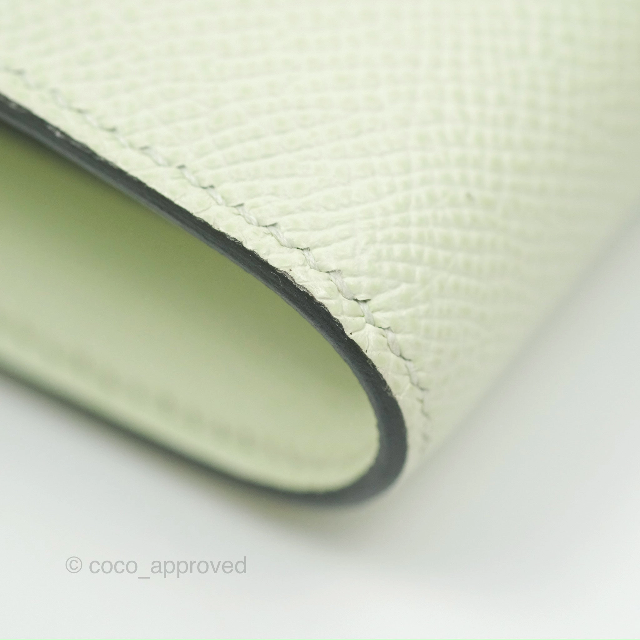 Herms Constance To Go Wallet Vert Fizz Epsom Palladium Hardware