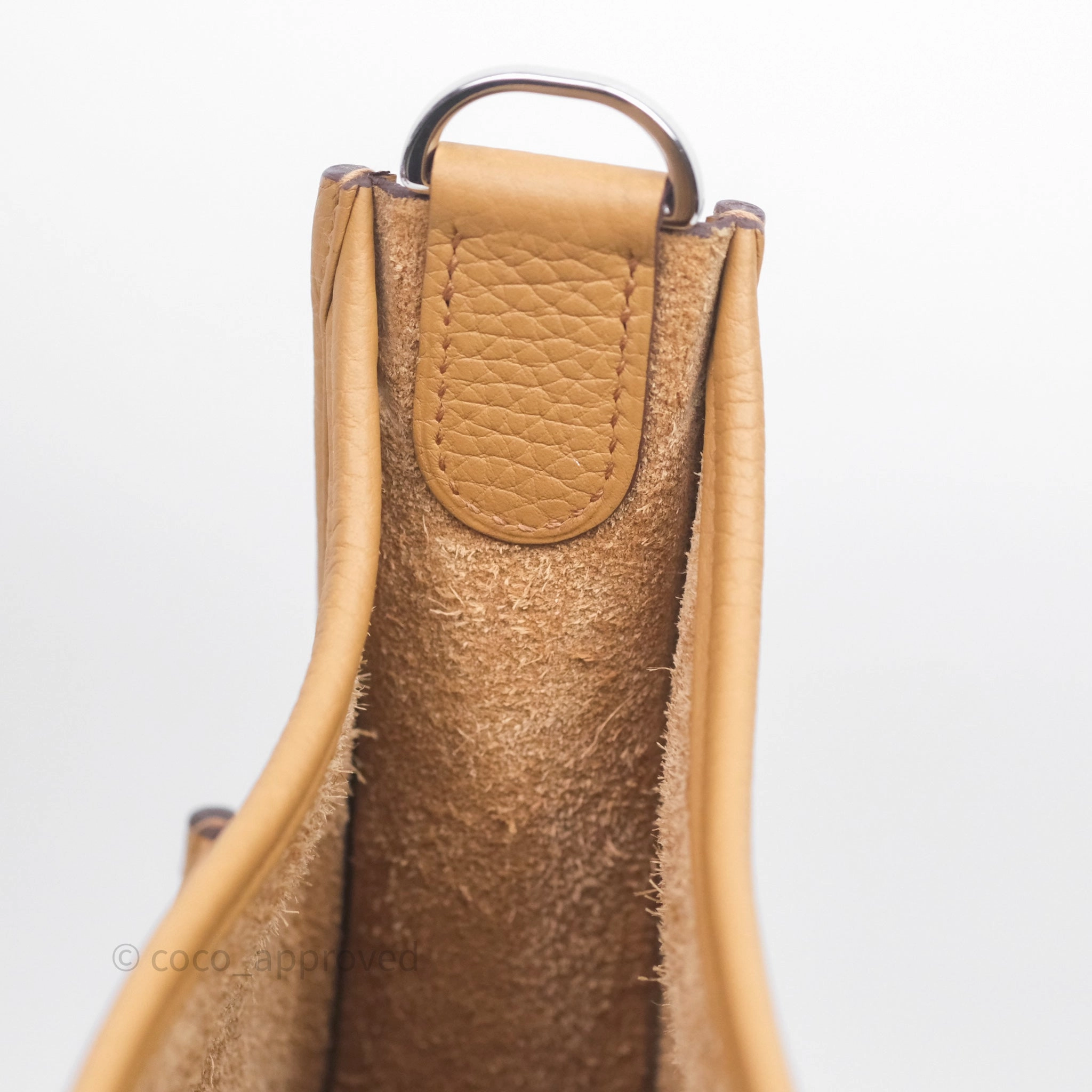 Herms Evelyne III 29 Biscuit 48 Clemence Palladium Hardware