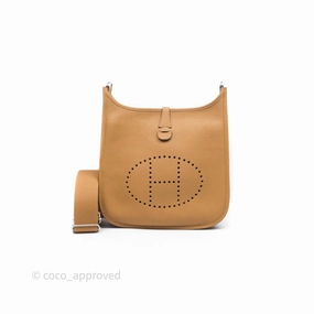 Herms Evelyne III 29 Biscuit 48 Clemence Palladium Hardware
