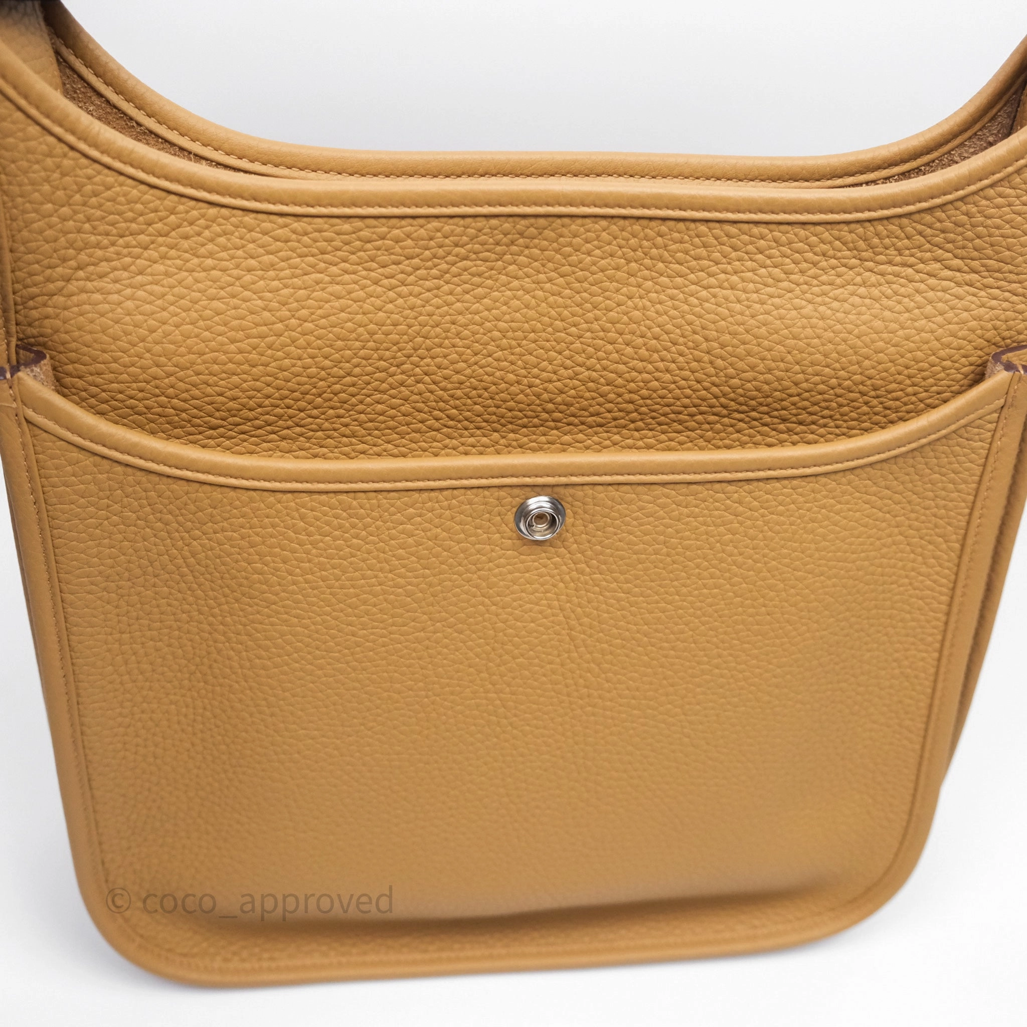 Herms Evelyne III 29 Biscuit 48 Clemence Palladium Hardware