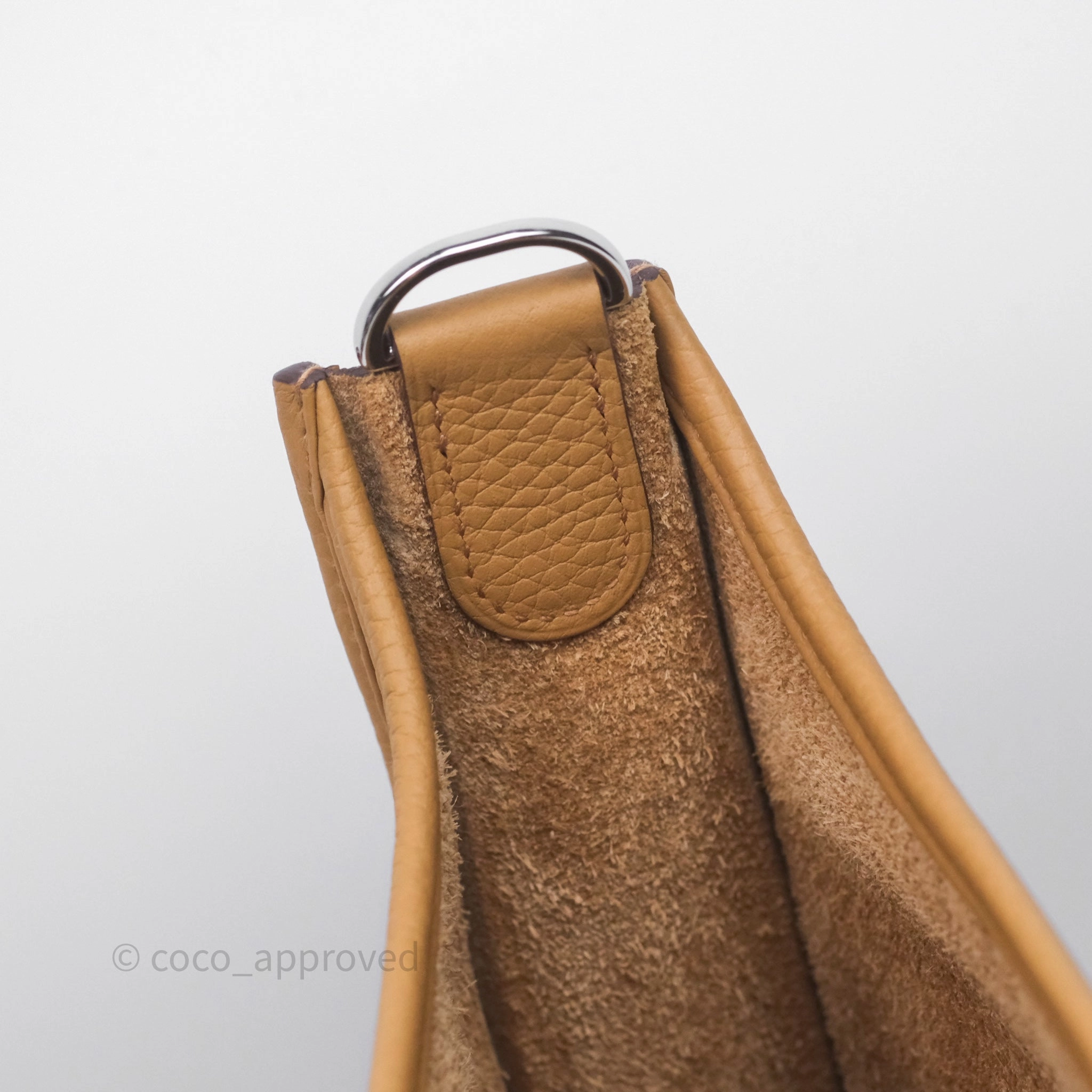 Herms Evelyne III 29 Biscuit 48 Clemence Palladium Hardware