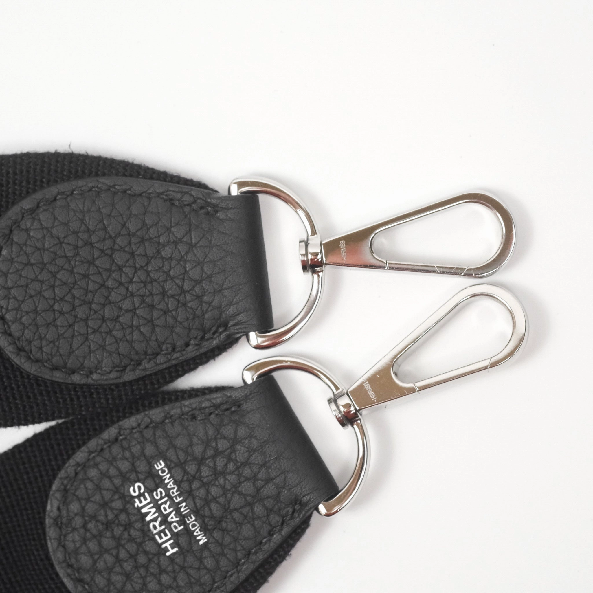 Herms Evelyne III 29 Noir 89 Clemence Silver Hardware