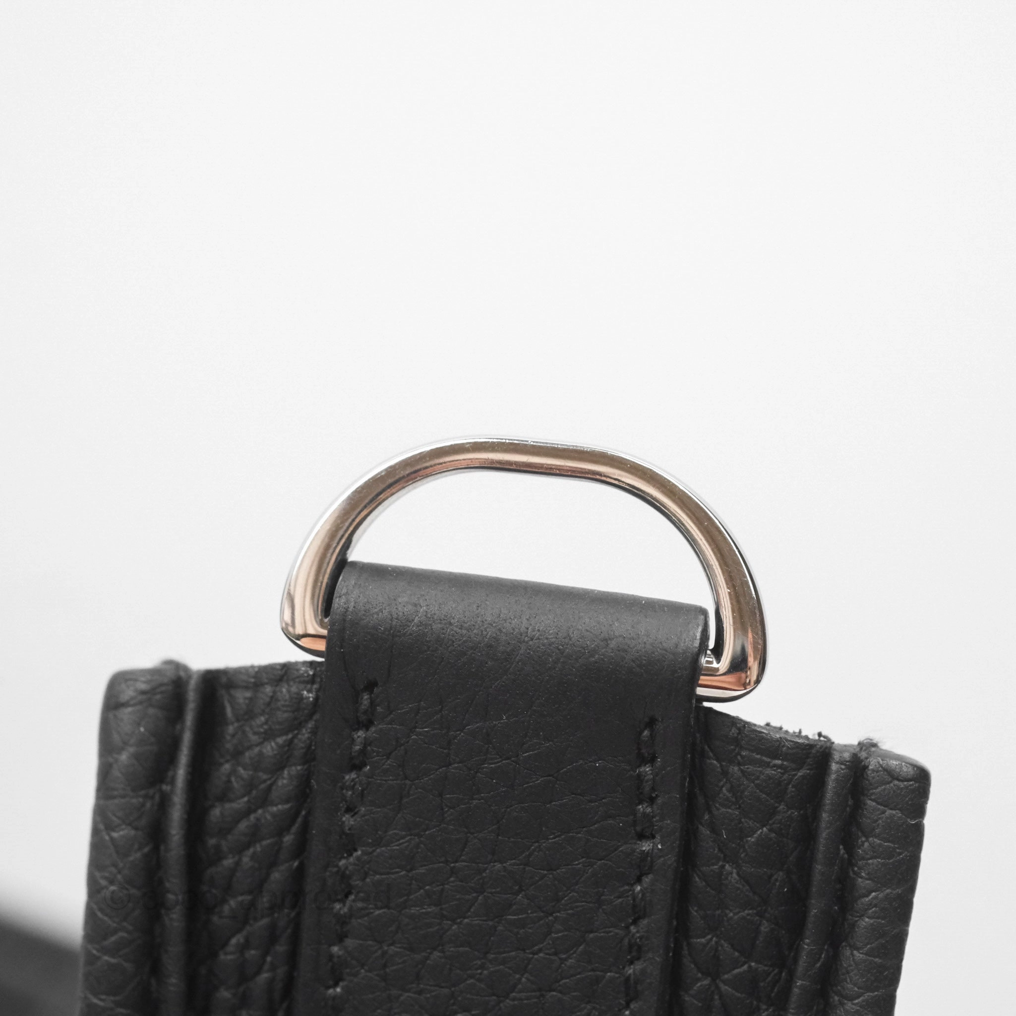 Herms Evelyne III 29 Noir 89 Clemence Silver Hardware