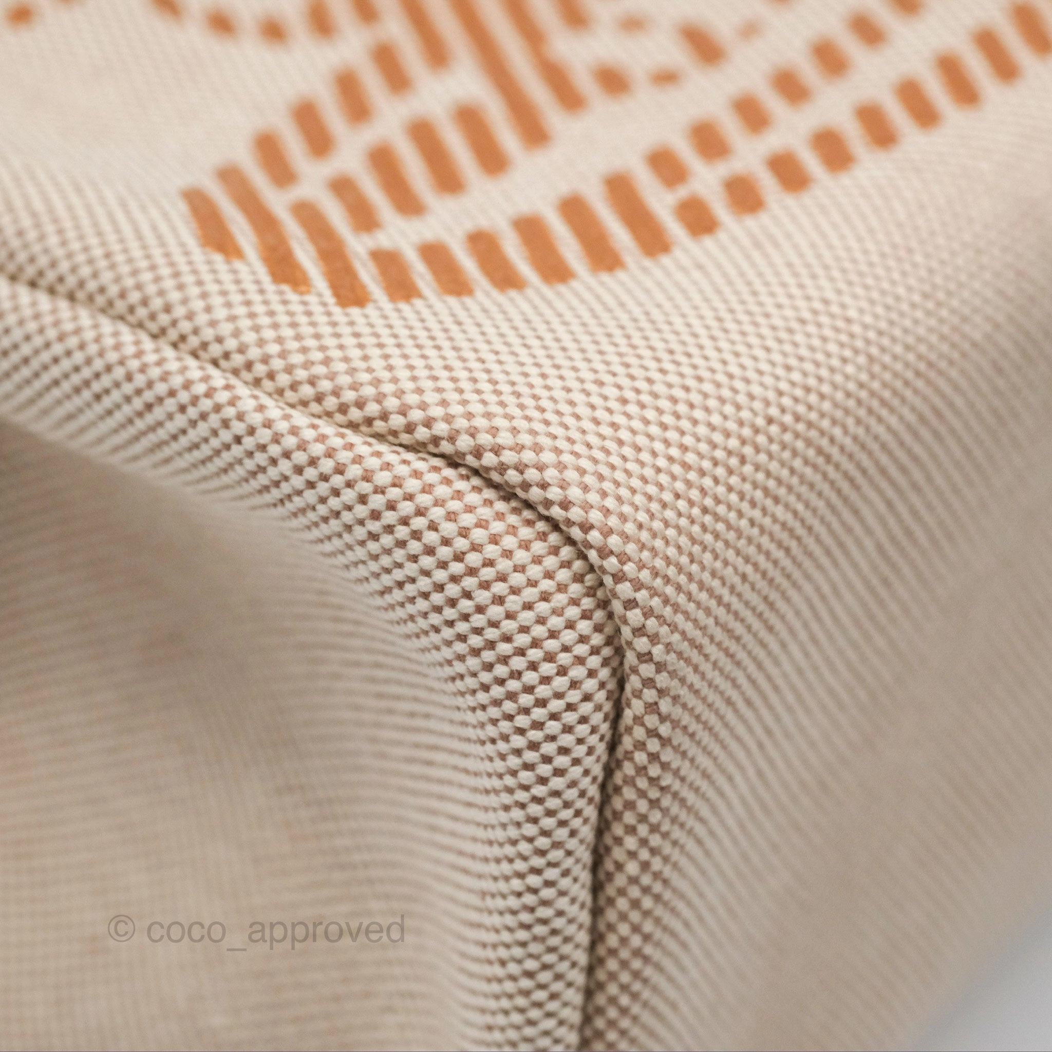 Herms Herbag Zip 31 Bride De Gala Sable/ Ecru-Beige/ Nat sable Canvas Palladium Hardware