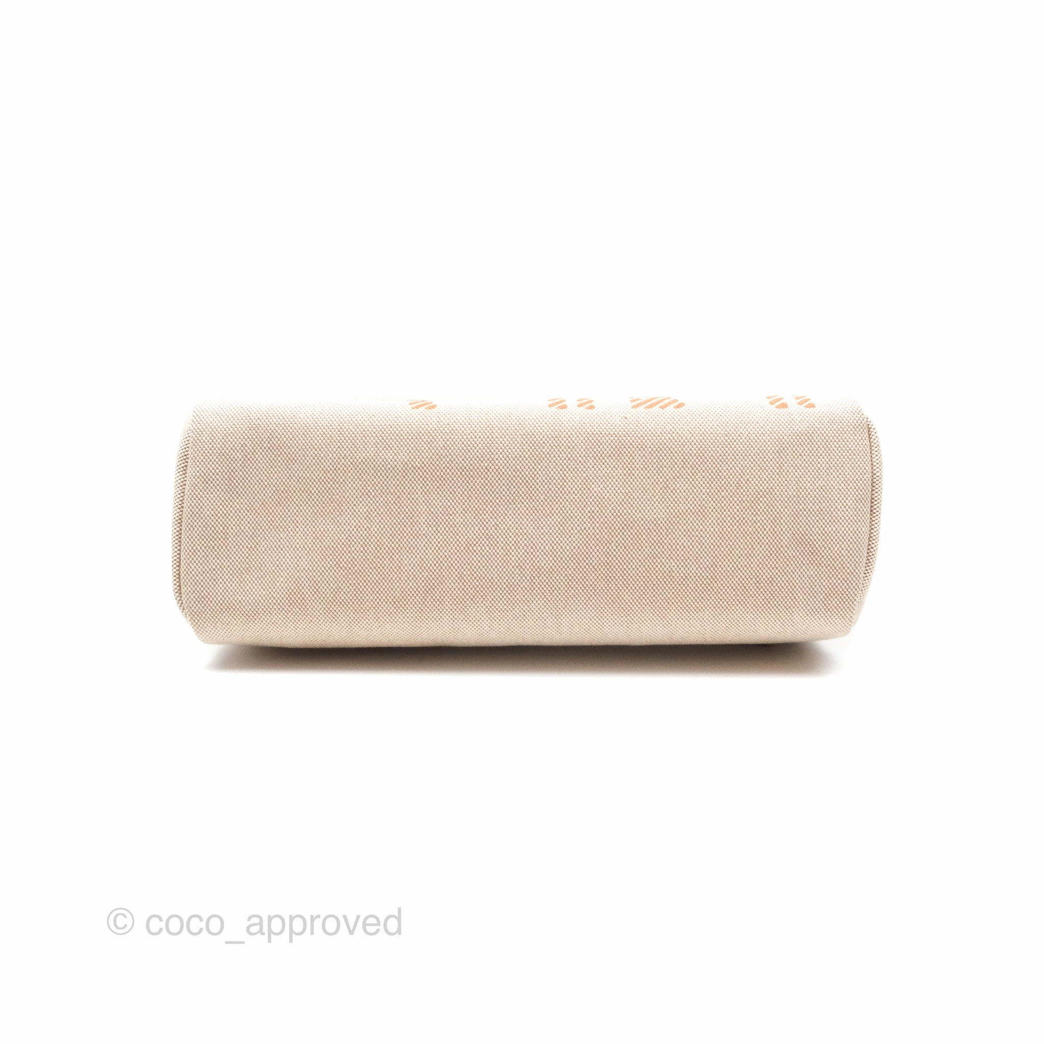 Herms Herbag Zip 31 Bride De Gala Sable/ Ecru-Beige/ Nat sable Canvas Palladium Hardware