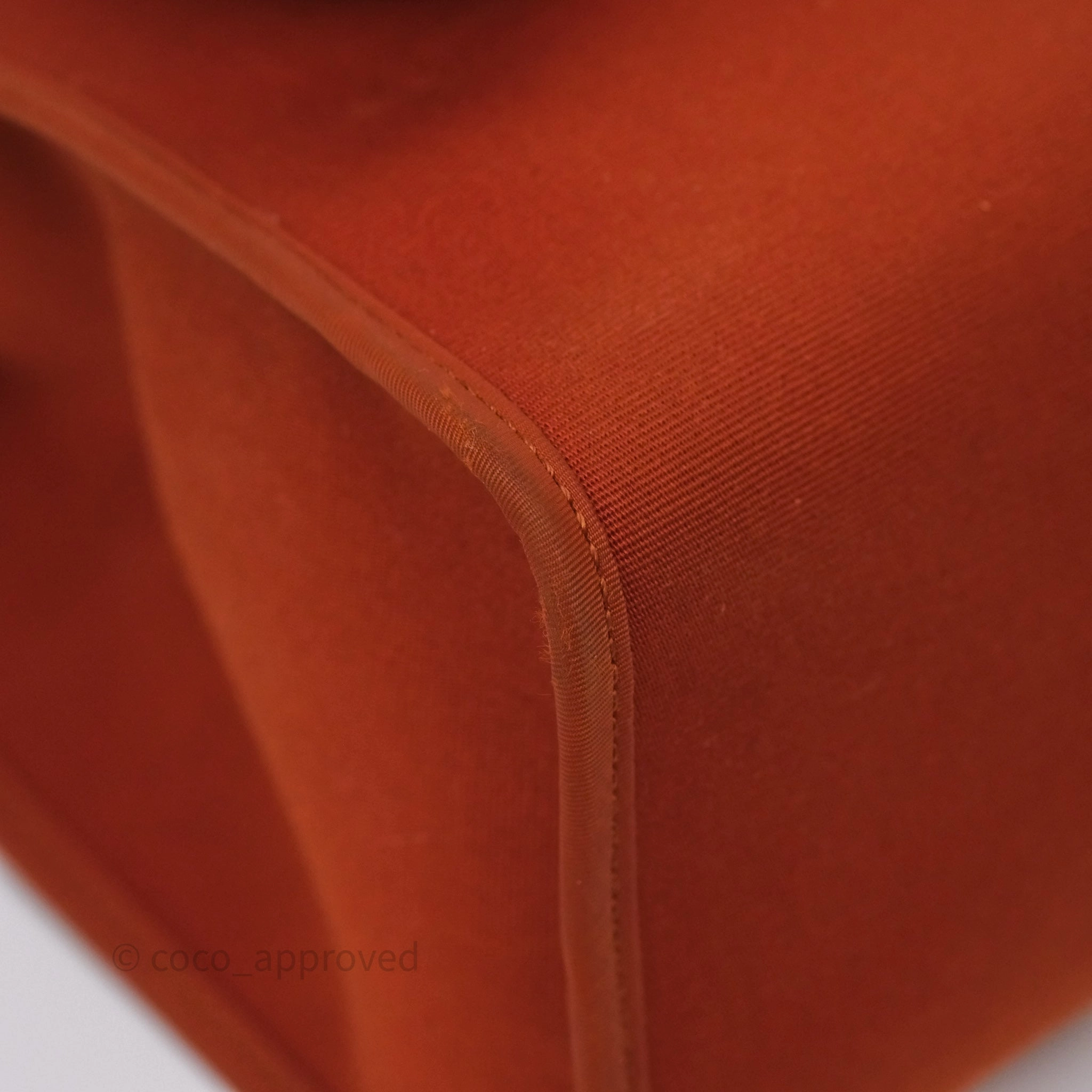 Herms Herbag Zip 31 Cuivre Canvas Palladium Hardware