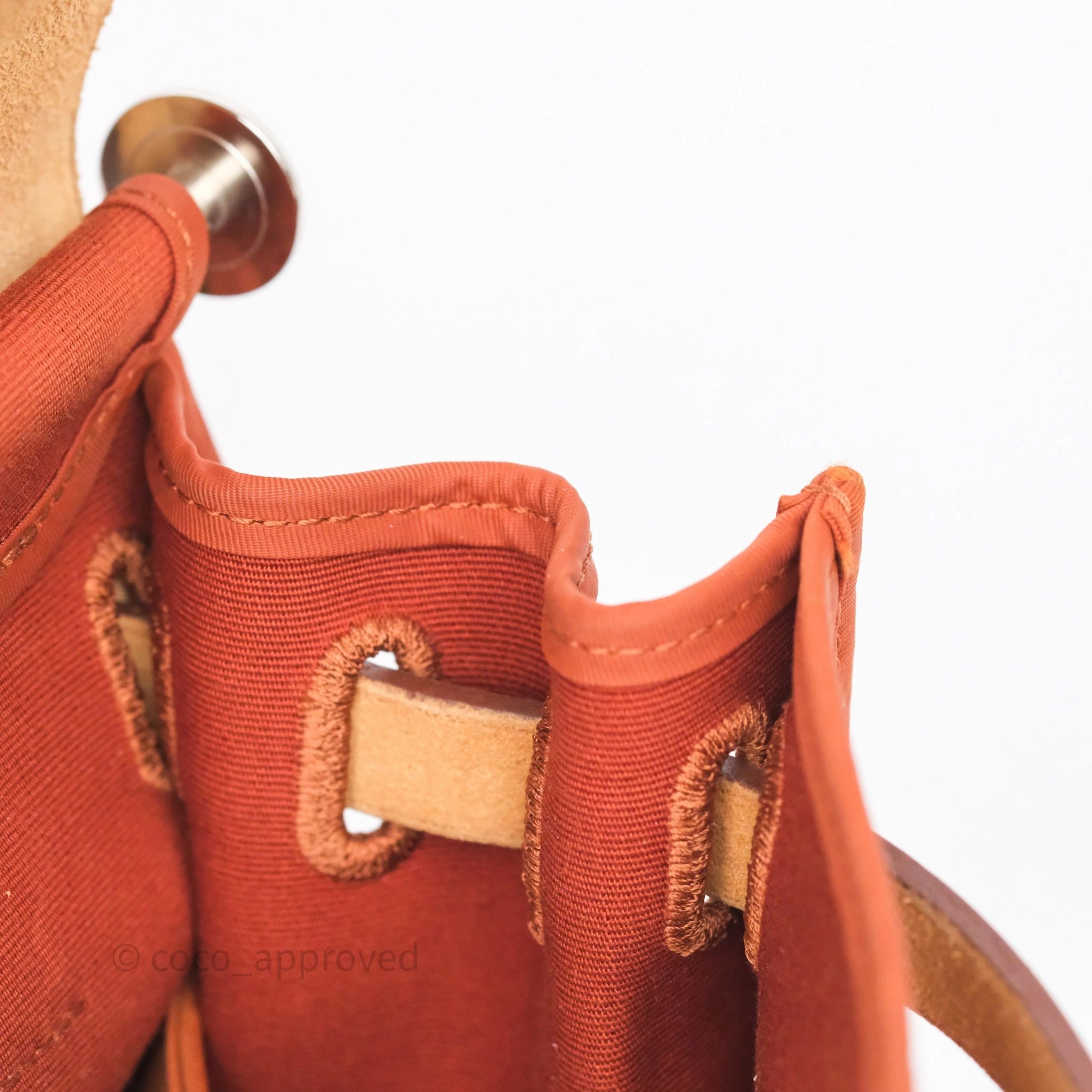 Herms Herbag Zip 31 Cuivre Canvas Palladium Hardware