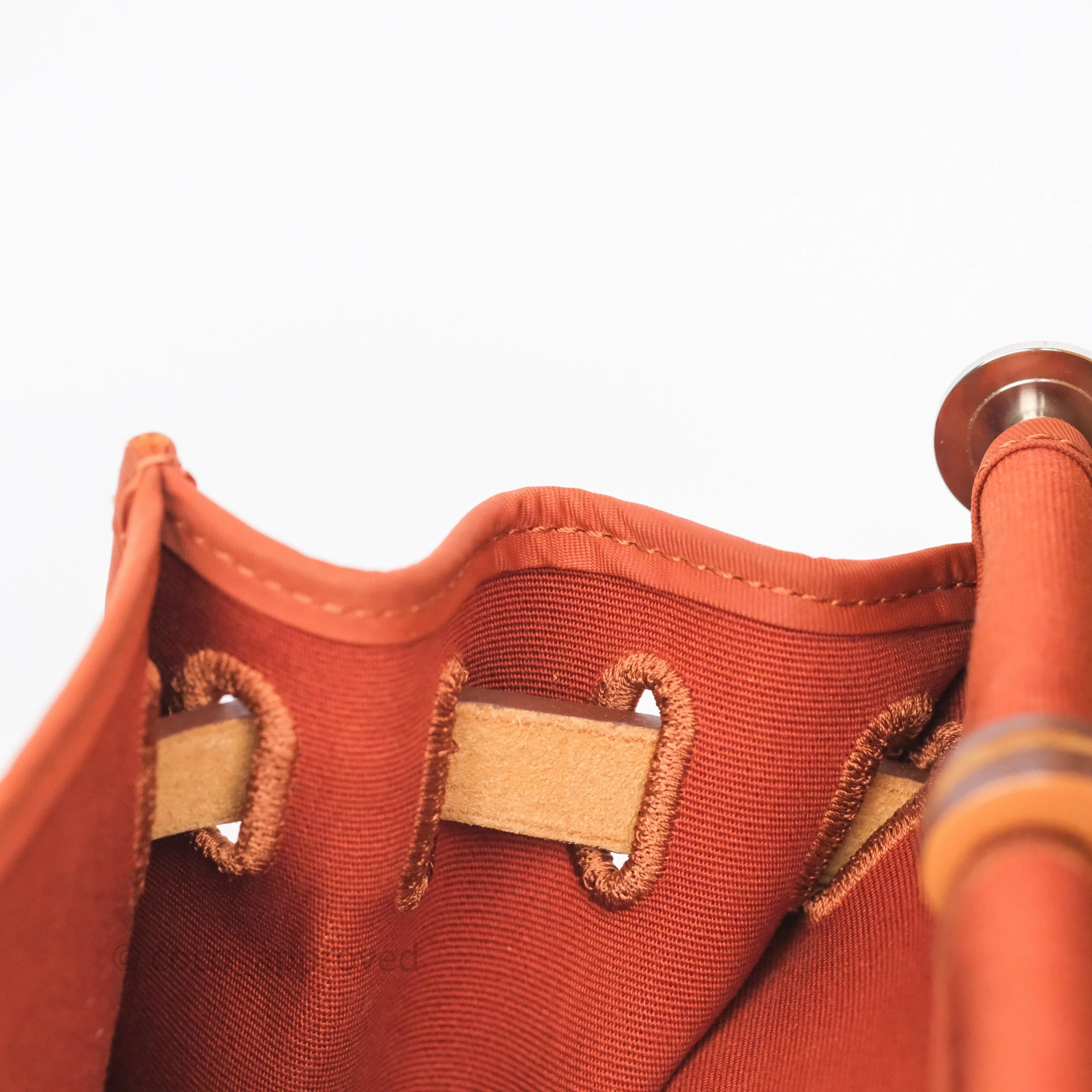 Herms Herbag Zip 31 Cuivre Canvas Palladium Hardware