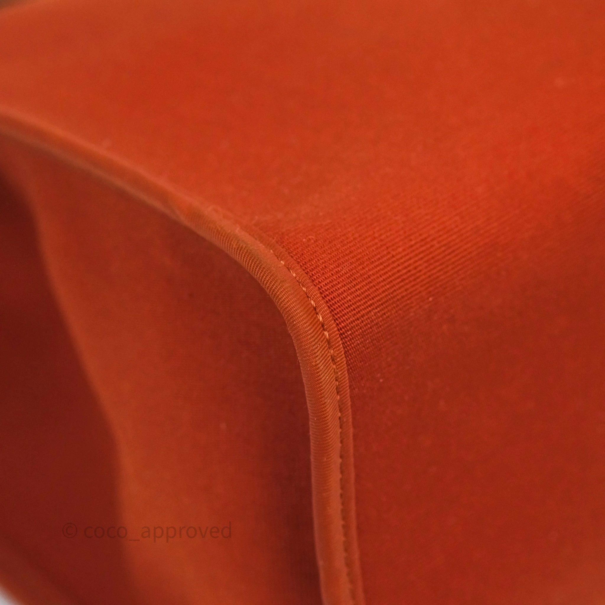 Herms Herbag Zip 31 Cuivre Canvas Palladium Hardware