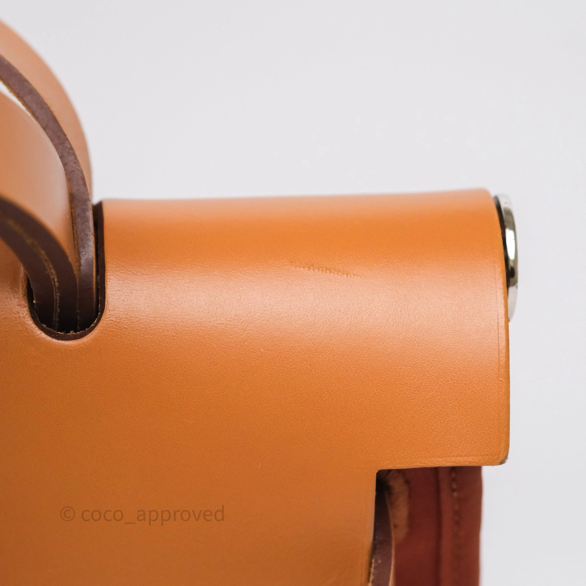 Herms Herbag Zip 31 Cuivre Canvas Palladium Hardware