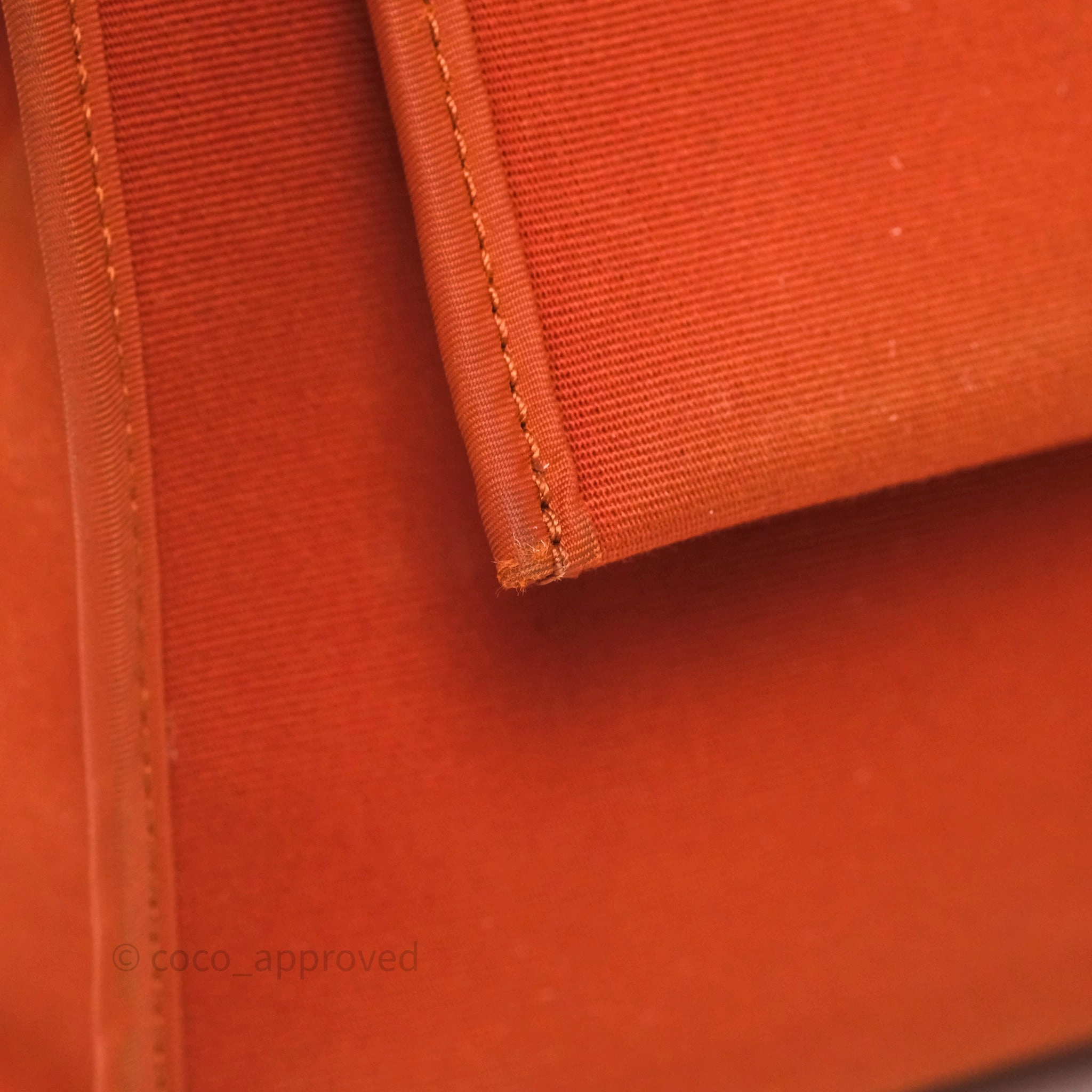 Herms Herbag Zip 31 Cuivre Canvas Palladium Hardware