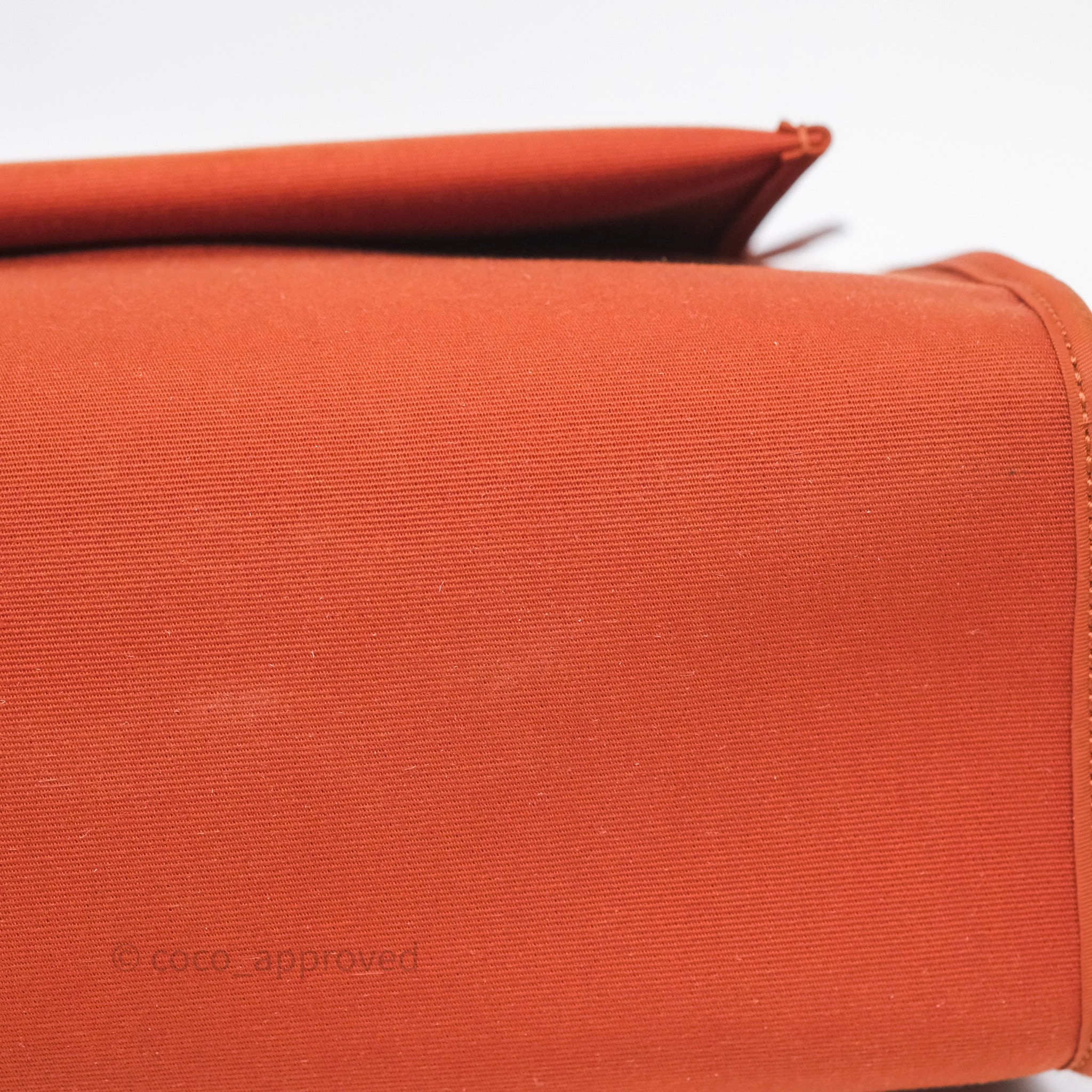 Herms Herbag Zip 31 Cuivre Canvas Palladium Hardware