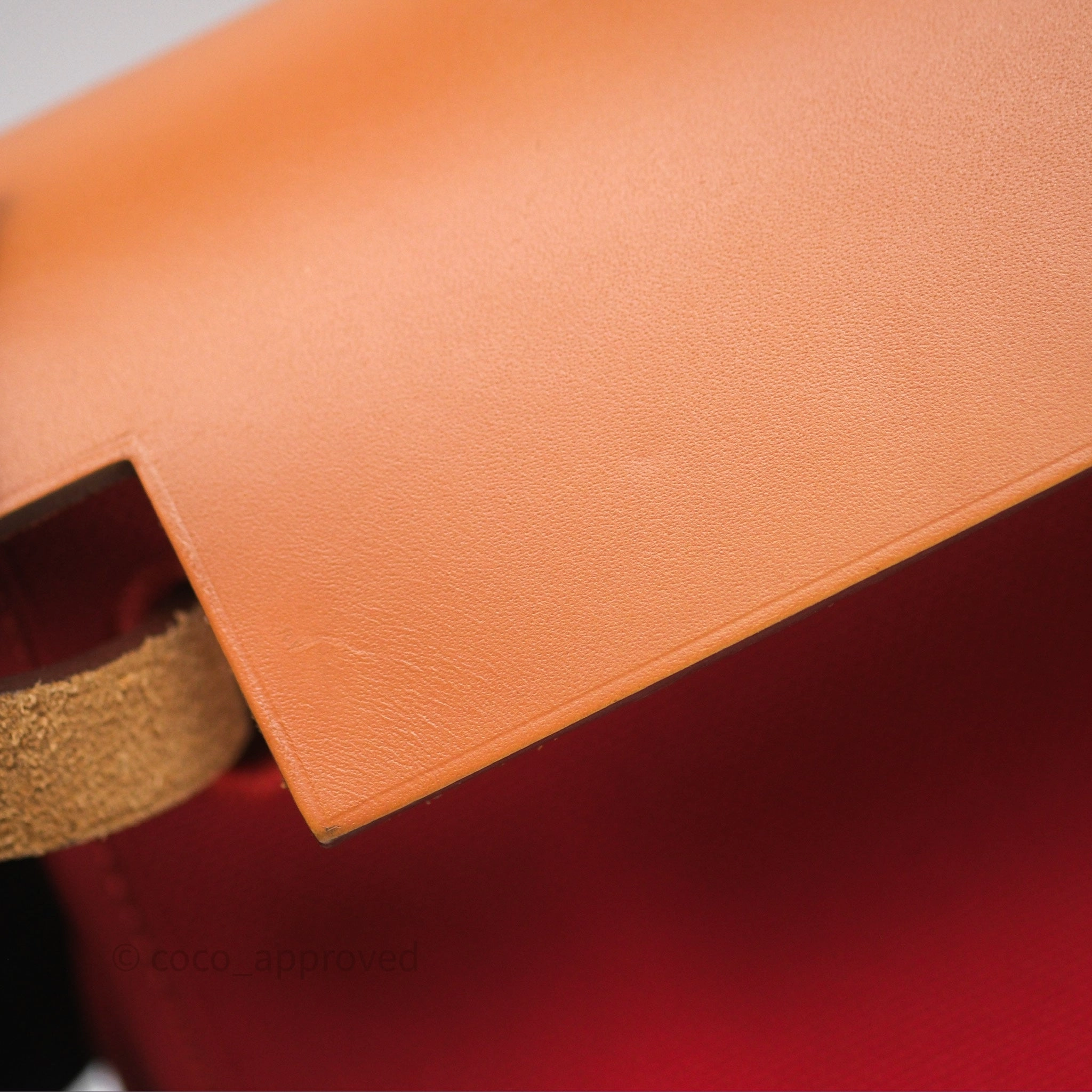 Herms Herbag Zip 31 Red/Natural Canvas Palladium Hardware